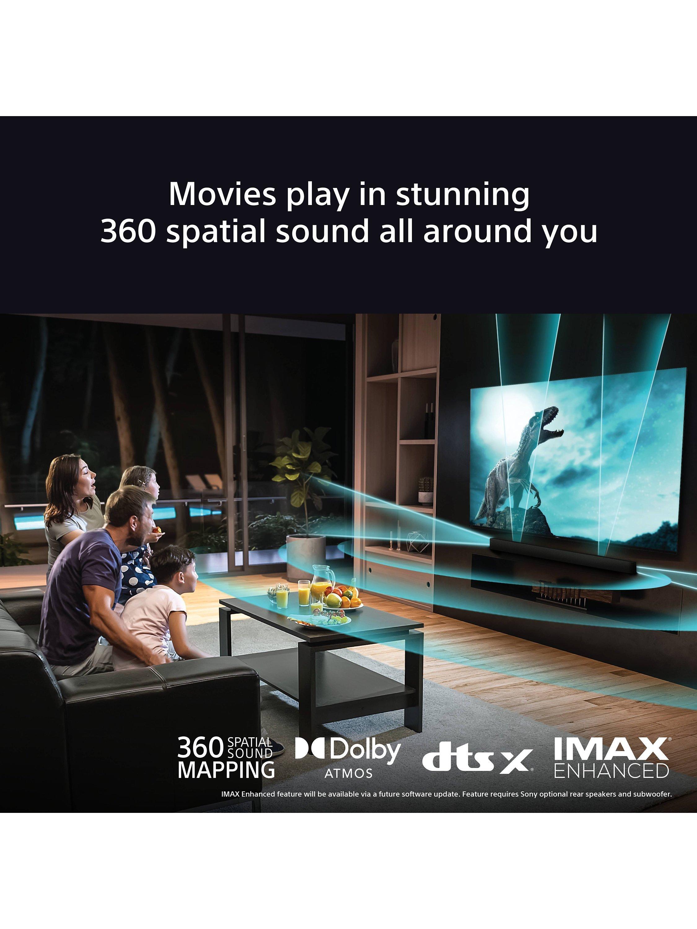 Bravia Theatre Bar 8 HT-A8000 Wi-Fi Bluetooth All-In-One Soundbar with 360 Spatial Sound Mapping, Dolby Atmos & DTS:X, Black