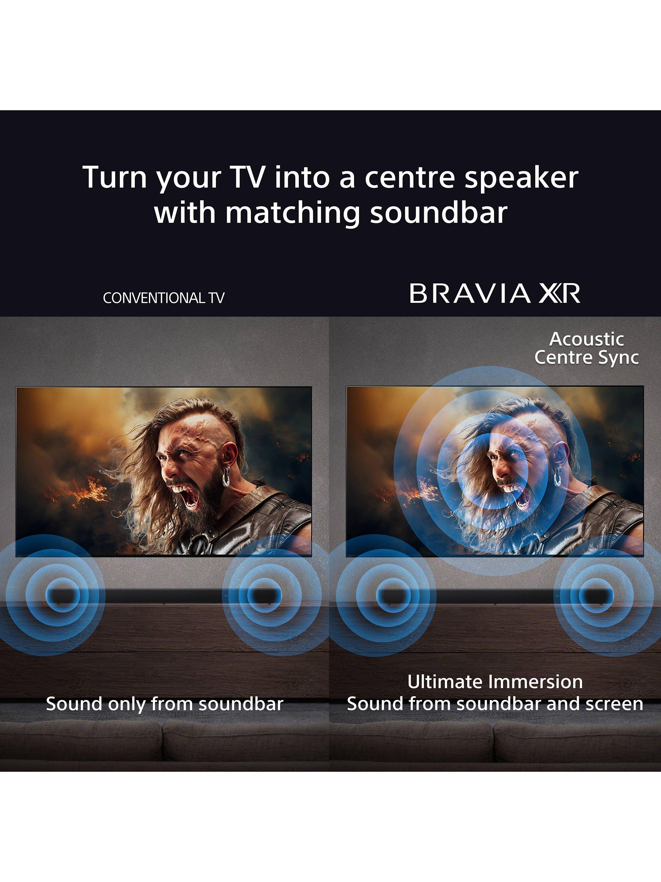 Bravia Theatre Bar 8 HT-A8000 Wi-Fi Bluetooth All-In-One Soundbar with 360 Spatial Sound Mapping, Dolby Atmos & DTS:X, Black