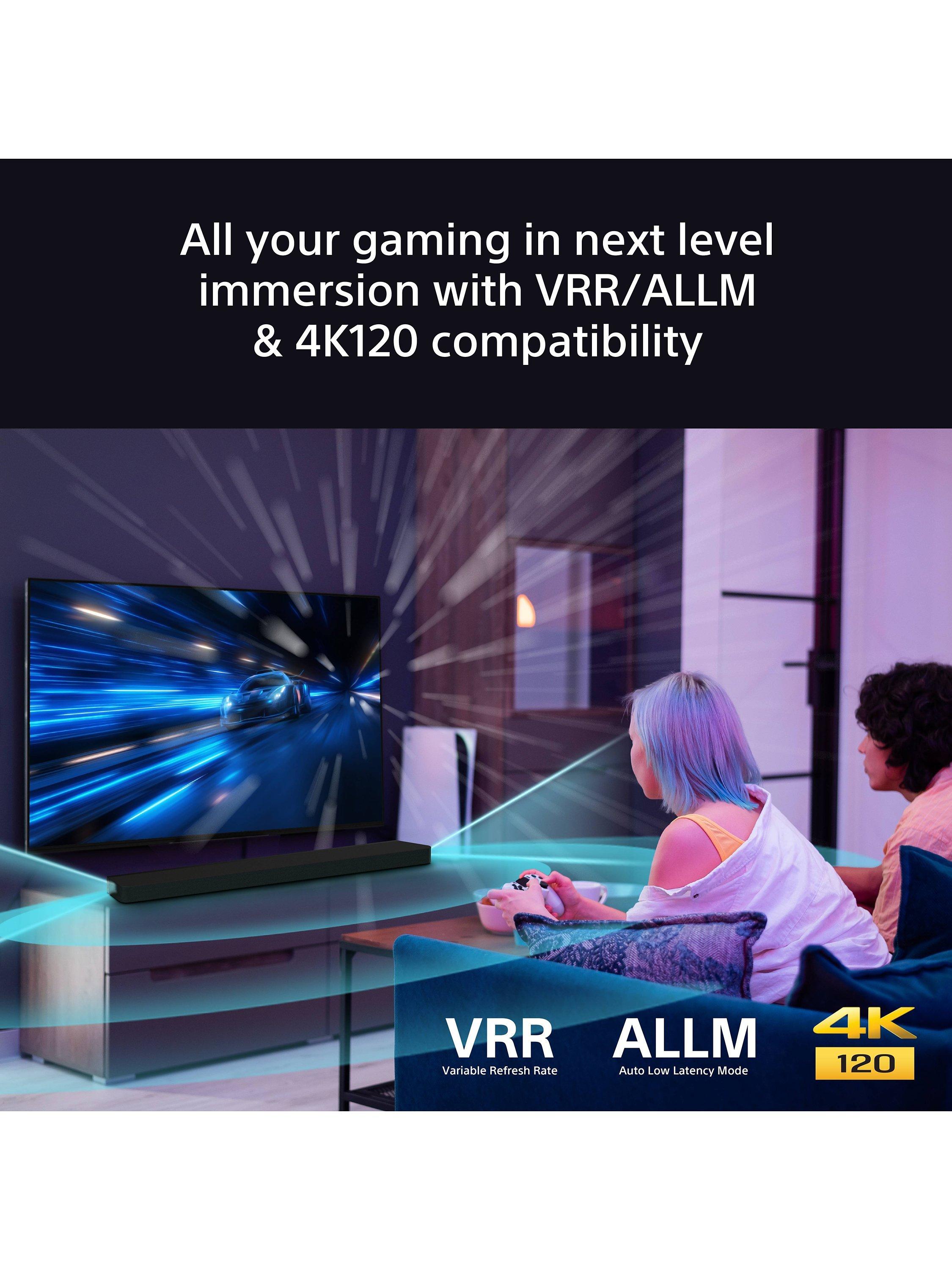 Bravia Theatre Bar 9 HT-A9000 Wi-Fi Bluetooth All-In-One Soundbar with 360 Spatial Sound Mapping, Dolby Atmos & DTS:X, Black