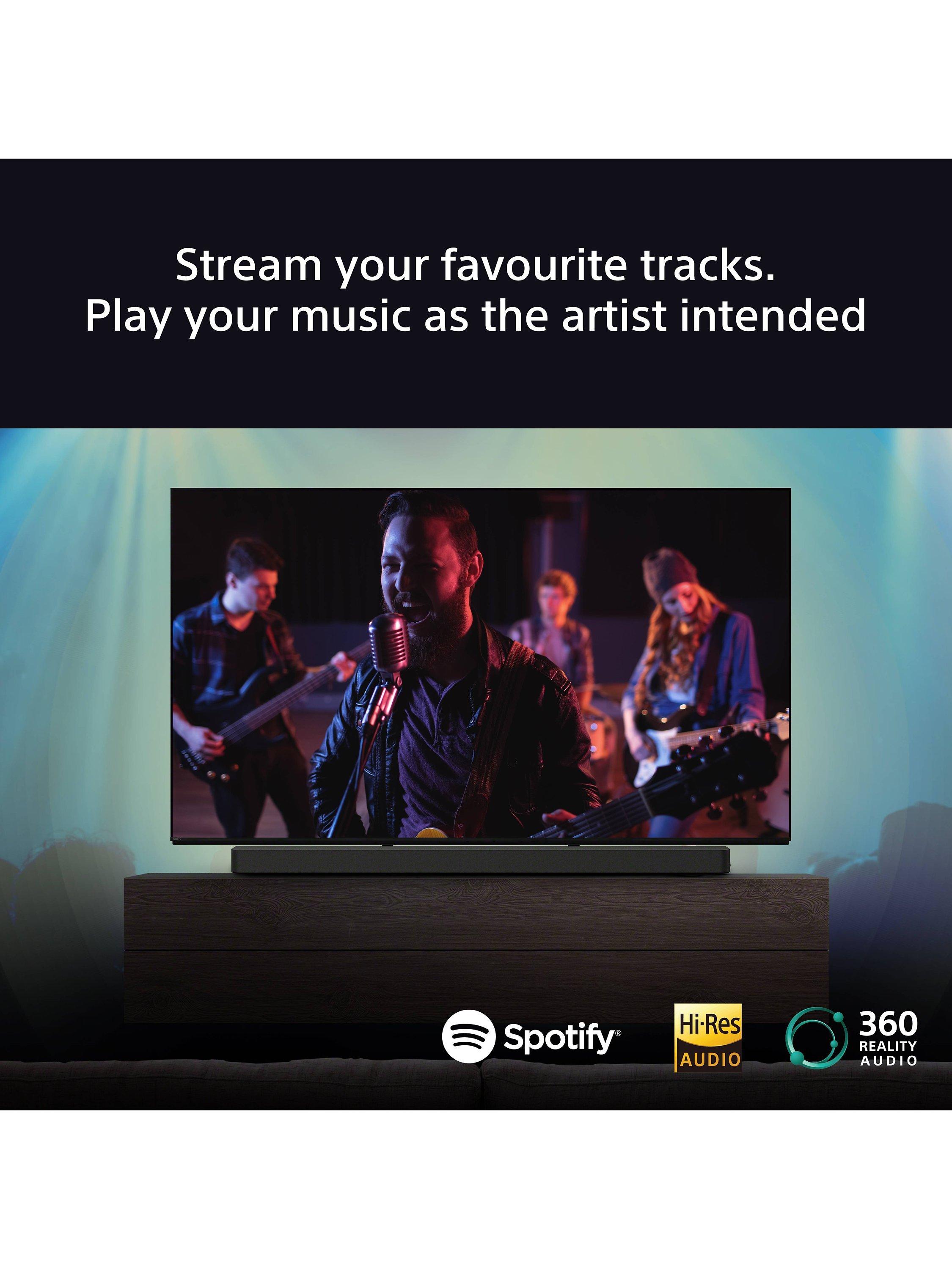 Bravia Theatre Bar 9 HT-A9000 Wi-Fi Bluetooth All-In-One Soundbar with 360 Spatial Sound Mapping, Dolby Atmos & DTS:X, Black