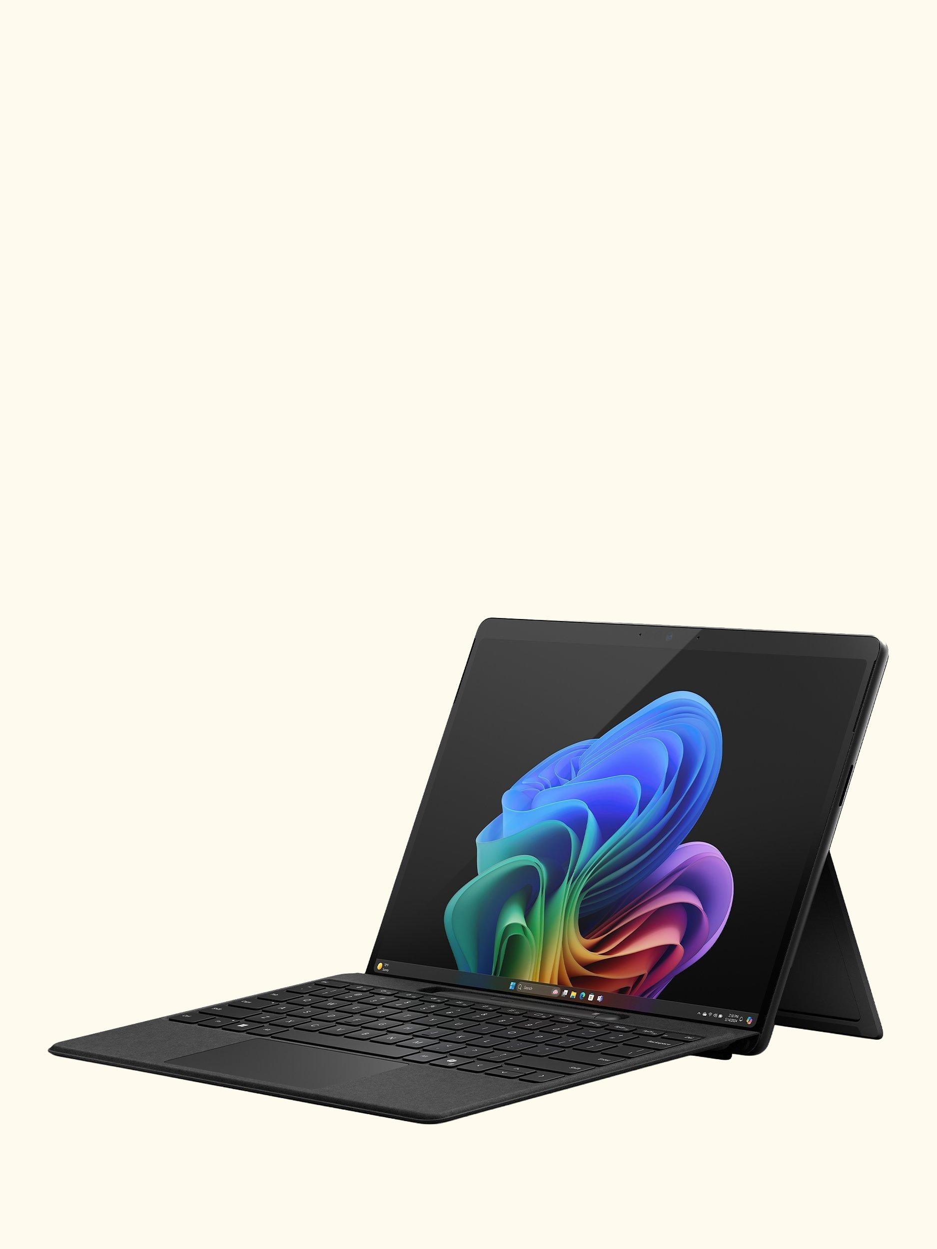 Surface Pro, Copilot+ PC, Qualcomm C12 Snapdragon X Elite Processor, 16GB RAM, 512GB SSD, 13" OLED Display, Black