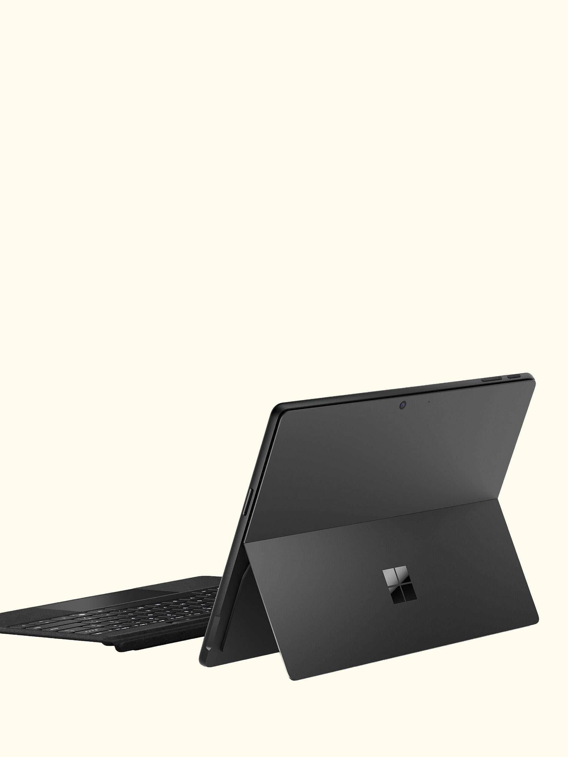 Surface Pro, Copilot+ PC, Qualcomm C12 Snapdragon X Elite Processor, 16GB RAM, 512GB SSD, 13" OLED Display, Black
