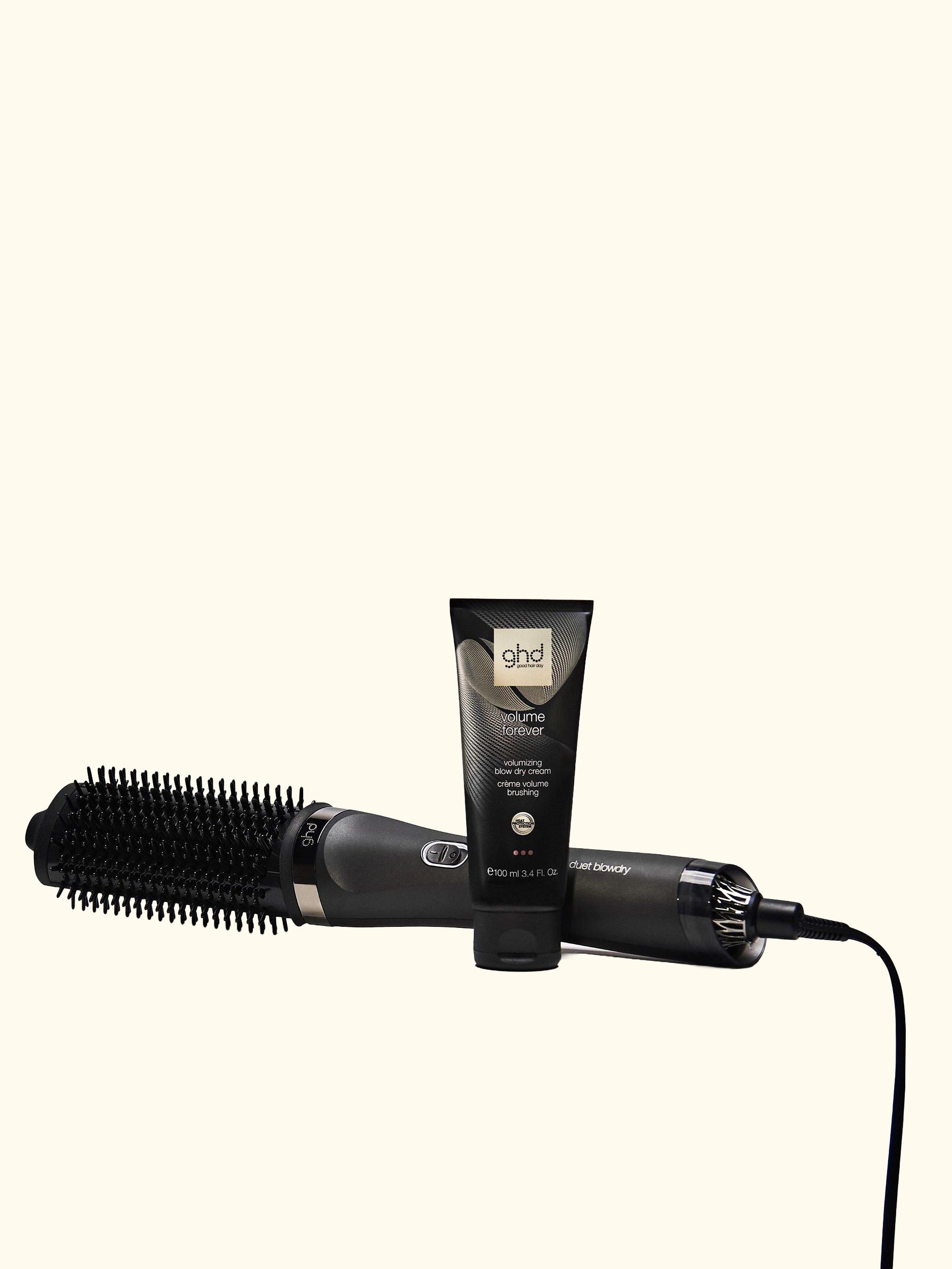 Duet Blowdry 2-in-1 Hair Dryer Brush, Black