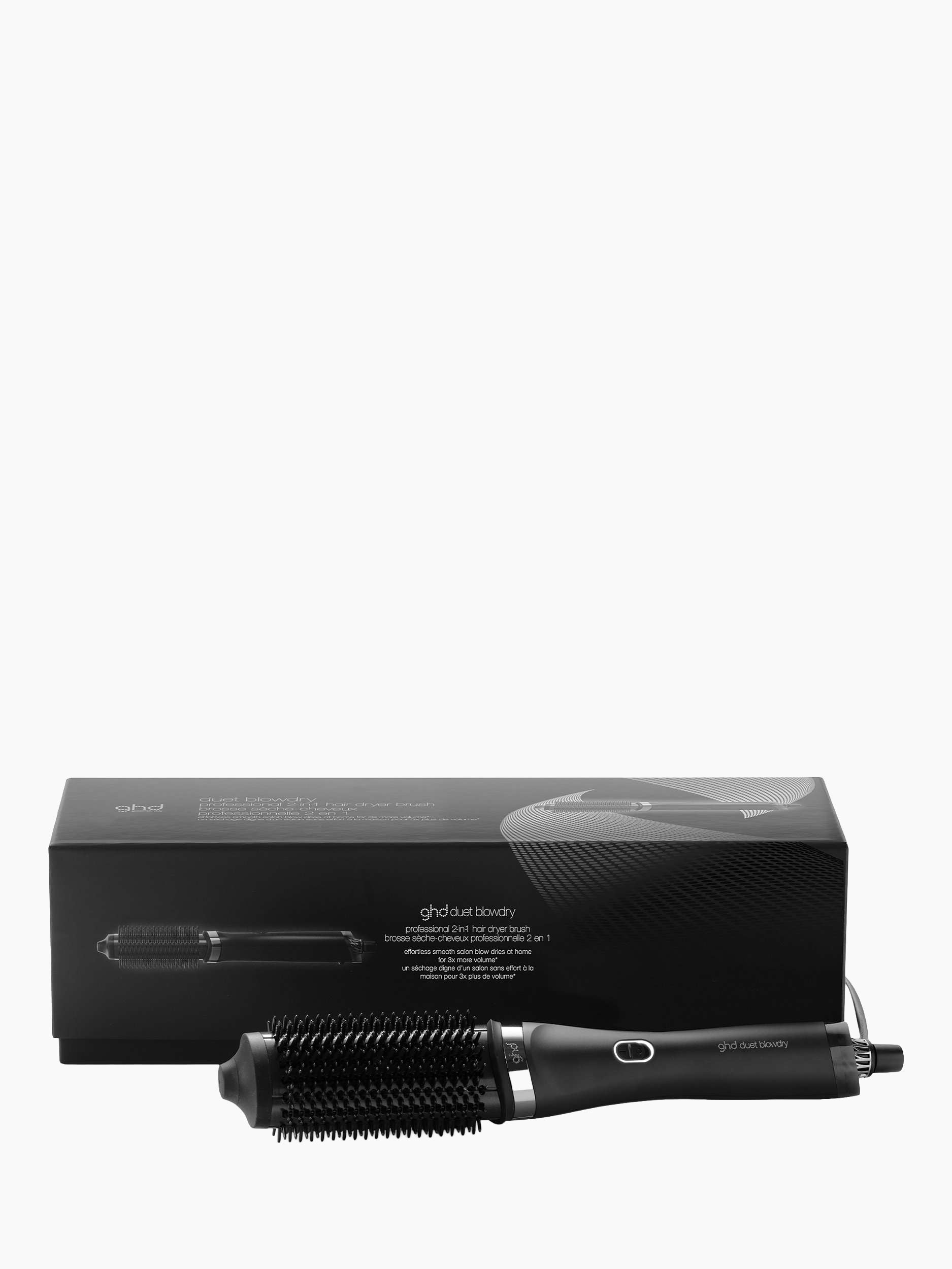 Duet Blowdry 2-in-1 Hair Dryer Brush, Black