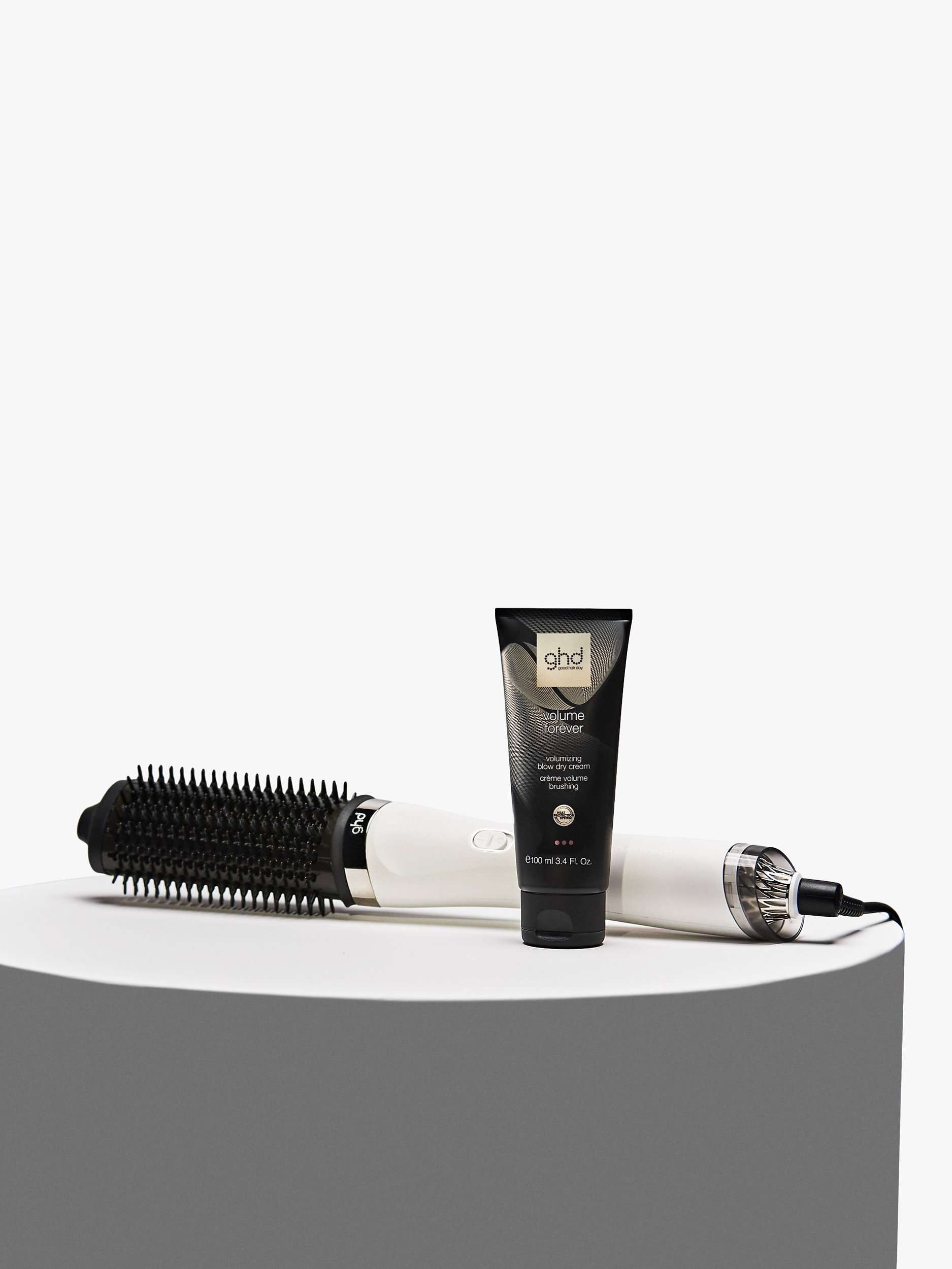 Duet Blowdry Hair Dryer Brush, White