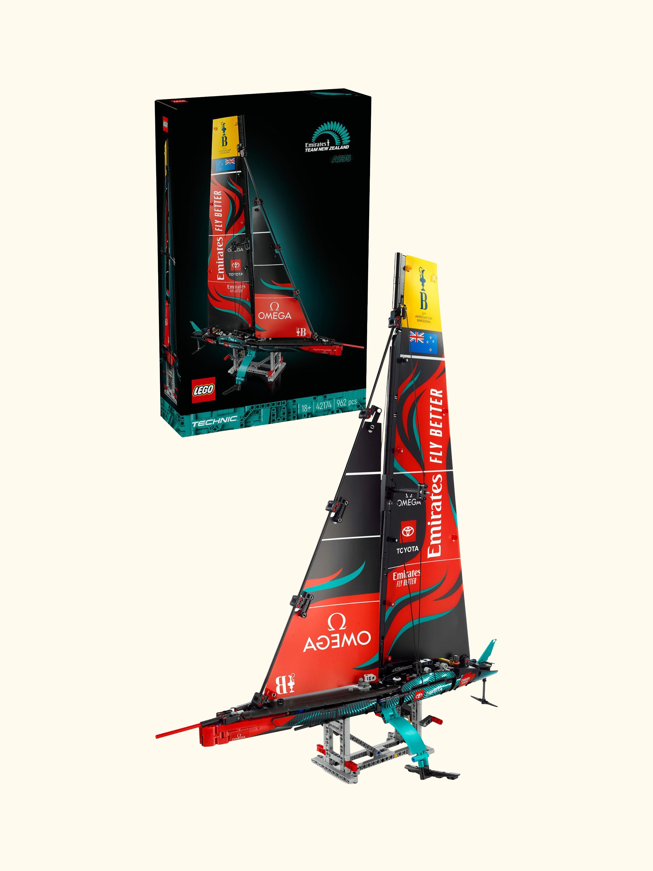 Technic Emirates Team New Zealand AC75 Yacht Set 42174
