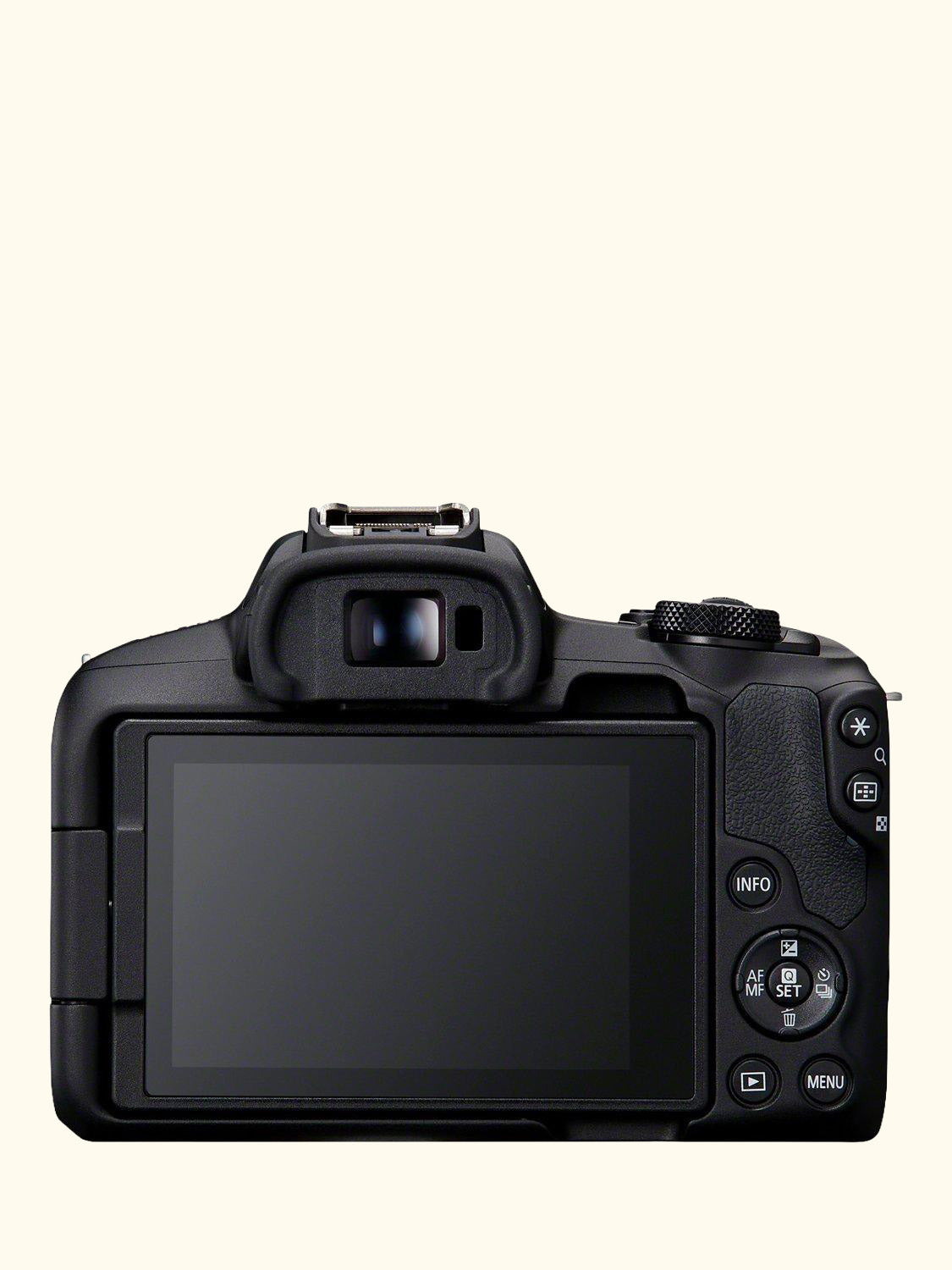 EOS R50 Compact System Camera with RF-S 18-45mm Zoom & 55-210mm Telephoto Lenses, 4K Ultra HD, 24.2MP, Wi-Fi, Bluetooth, OLED EVF, 3” Vari-Angle Touch Screen, Double Lens Kit, Black