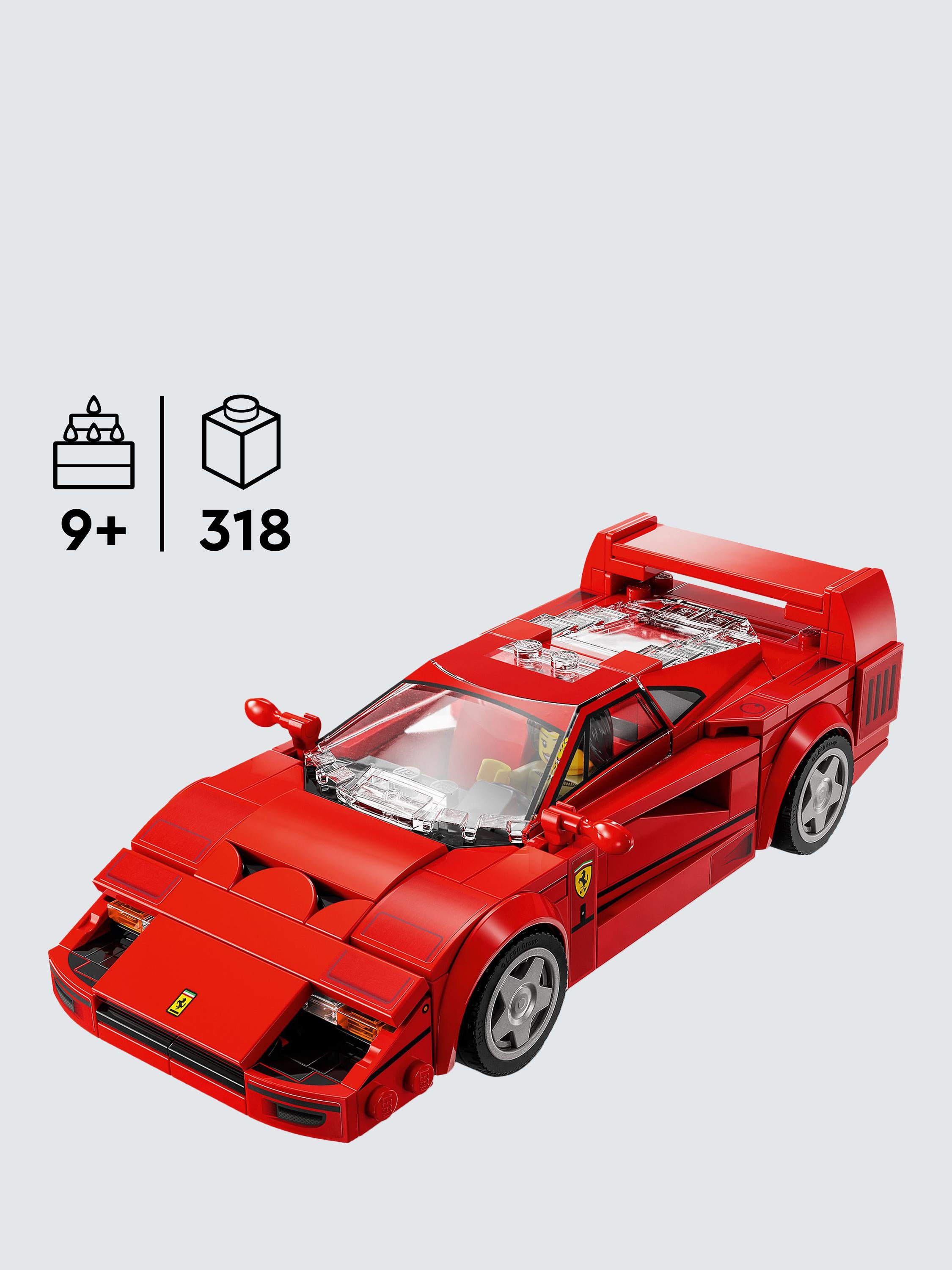 Speed Champions Ferrari F40 Supercar Vehicle Toy 76934