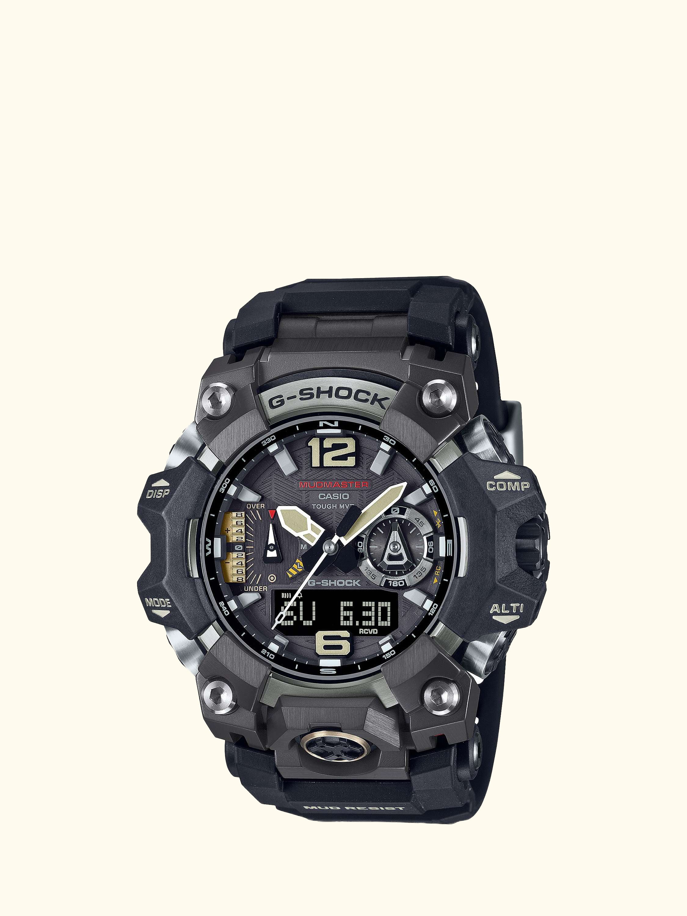Men's G-Shock Mudmaster Solar Powered Watch, Black GWG-B1000-1AER