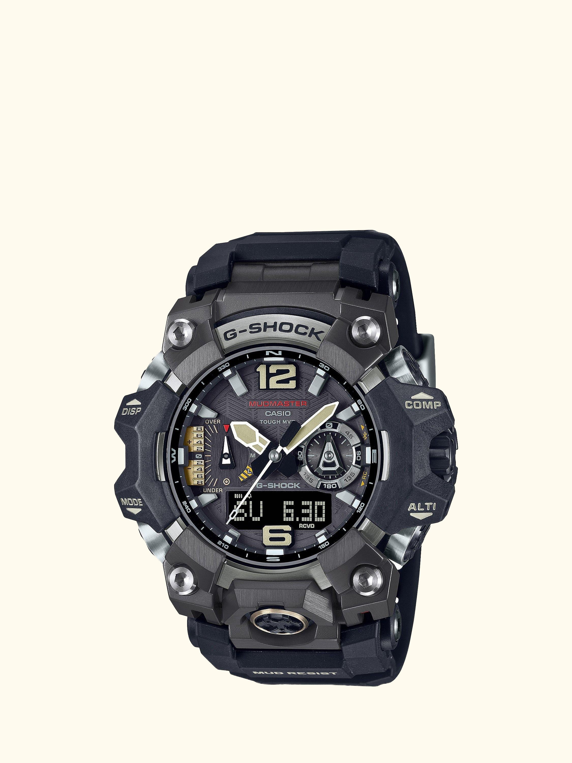 Men's G-Shock Mudmaster Solar Powered Watch, Black GWG-B1000-1AER