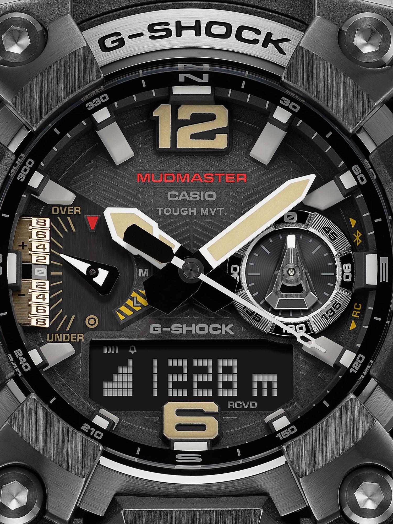 Men's G-Shock Mudmaster Solar Powered Watch, Black GWG-B1000-1AER