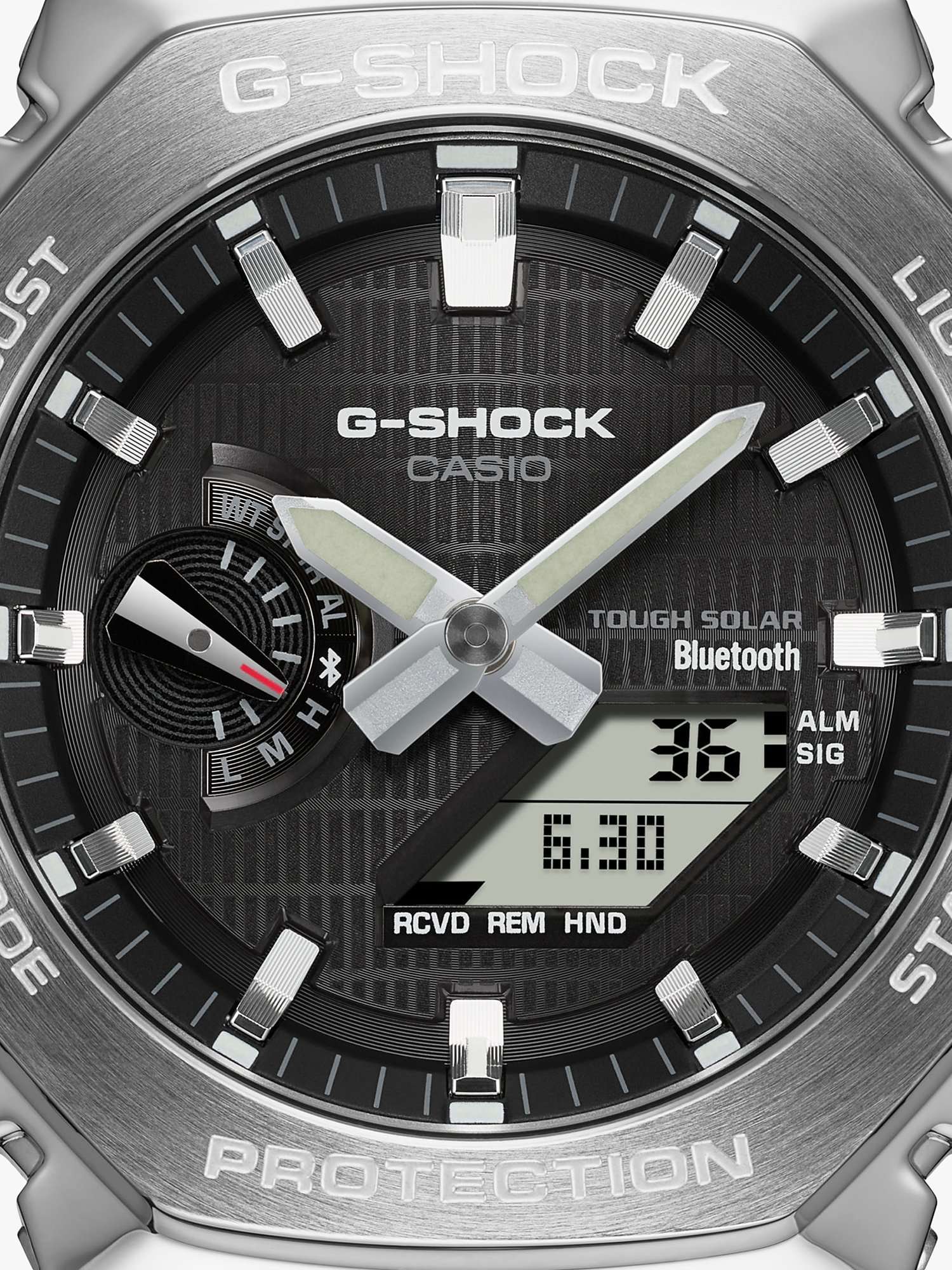 G-Shock GBM-2100-1AER Solar Powered Bluetooth Watch, Black