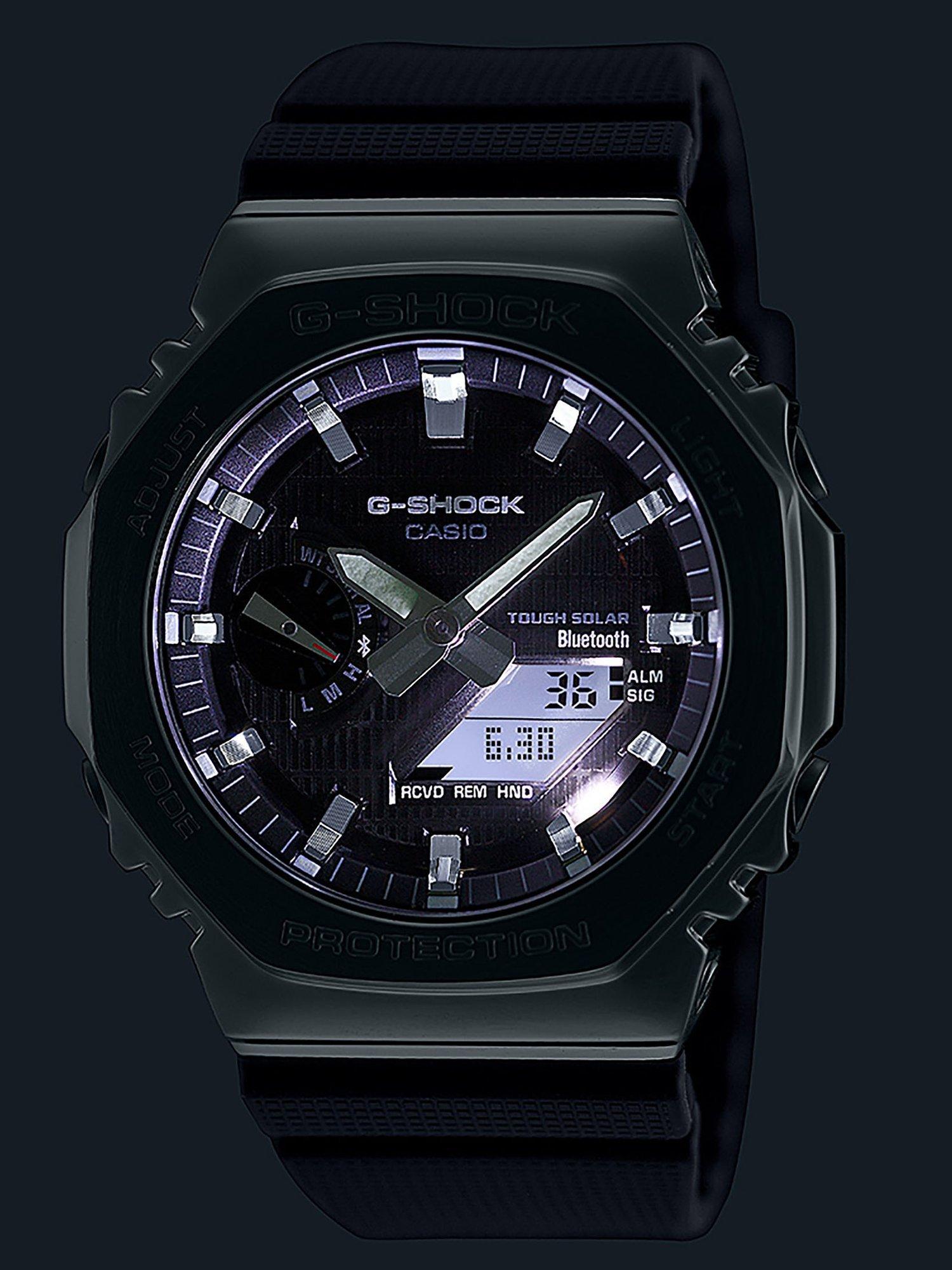 G-Shock GBM-2100-1AER Solar Powered Bluetooth Watch, Black