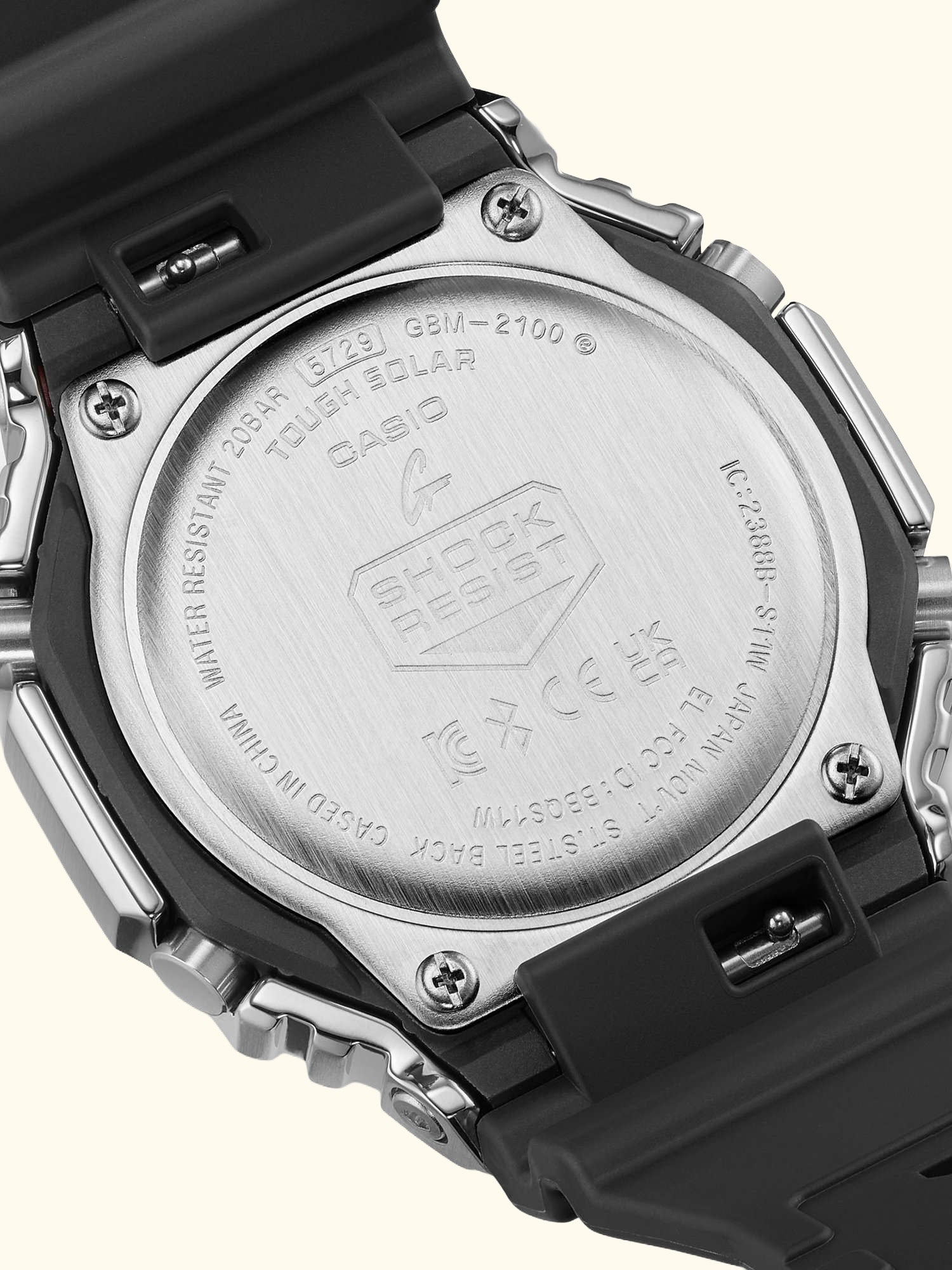 G-Shock GBM-2100-1A2ER Solar Powered Bluetooth Watch