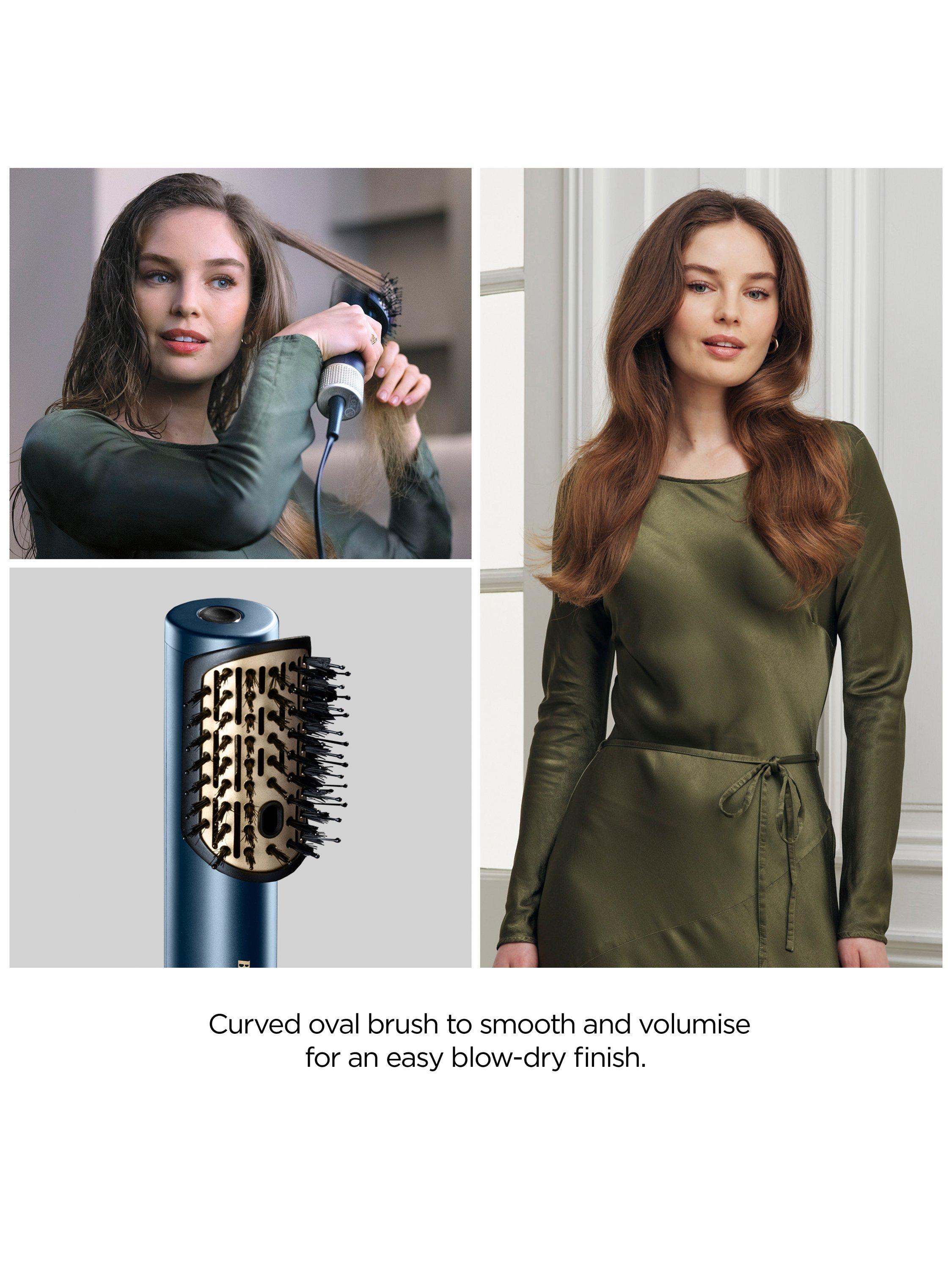 Air Wand Hair Dryer, Straightener and Styler All-in-One, Navy/Gold