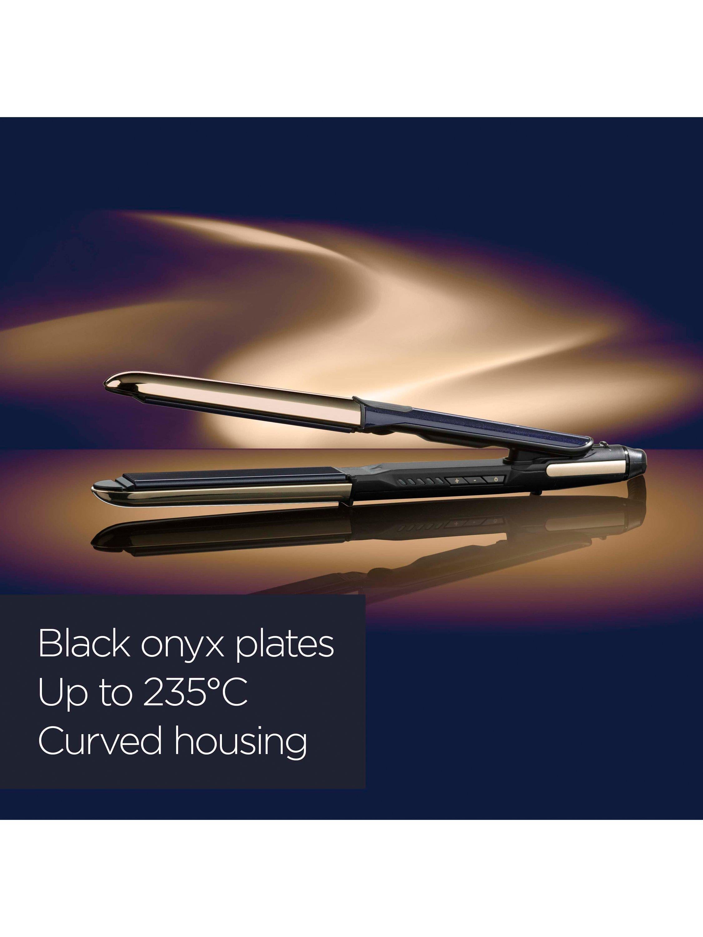 Onyx Hair Straighteners, Black Onyx/Gold