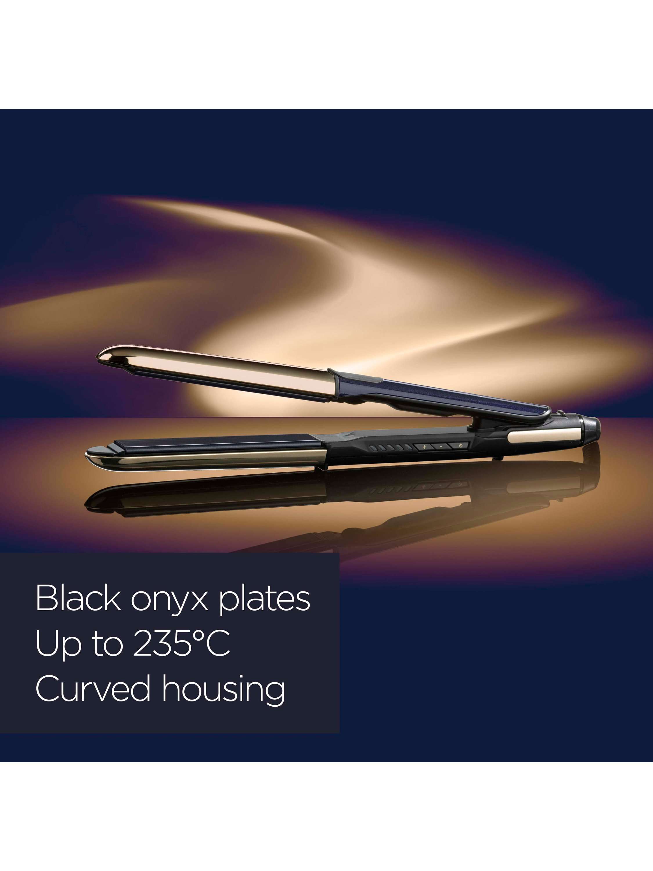 Onyx Hair Straighteners, Black Onyx/Gold