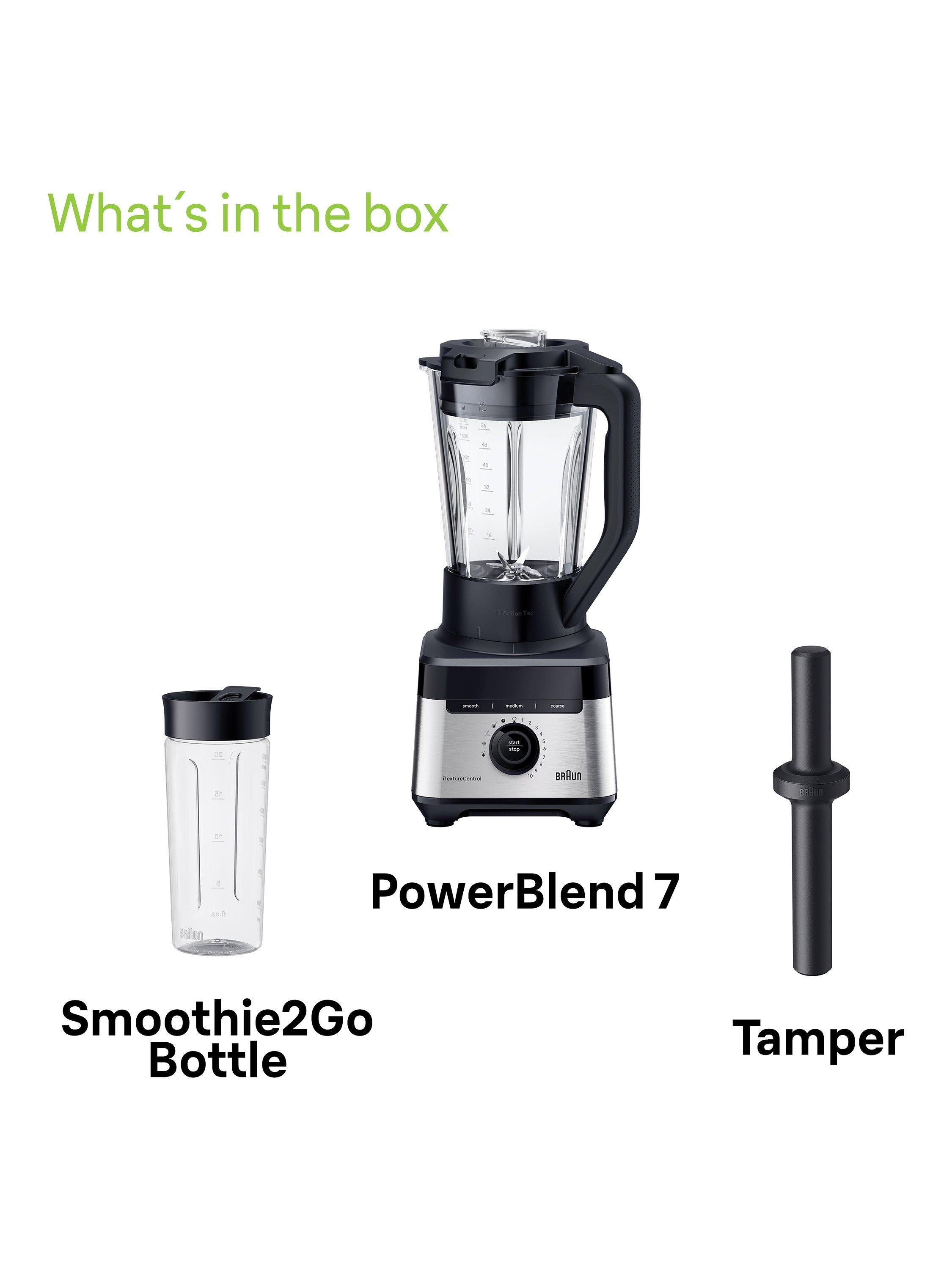 Powerblend 7 JB7551 Jug Blender, Black