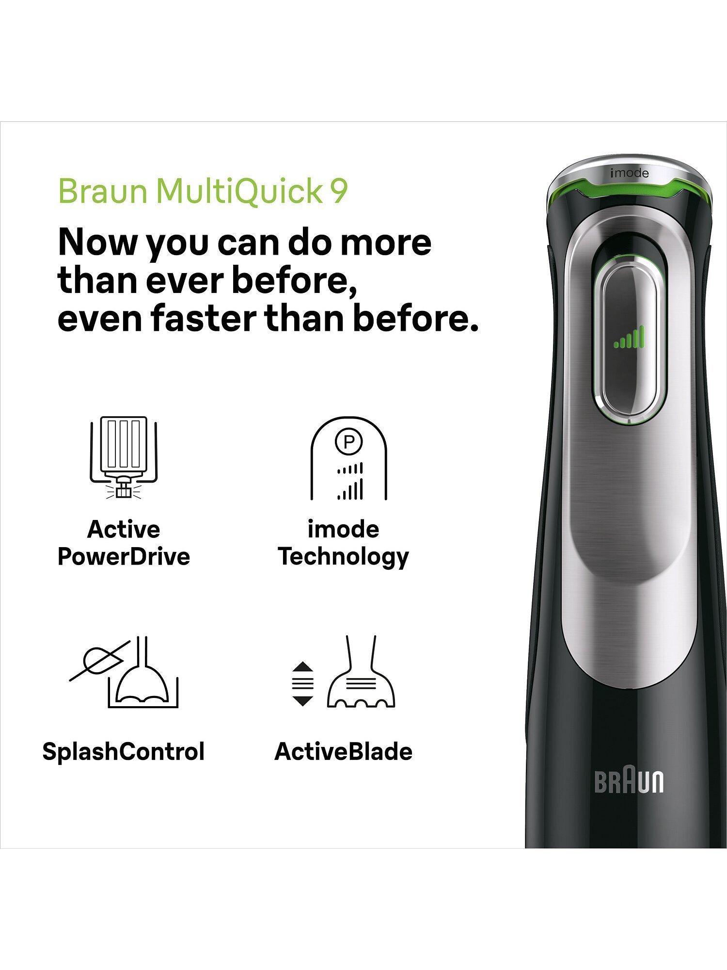 MQ9147X MultiQuick 9 Hand Blender, Black