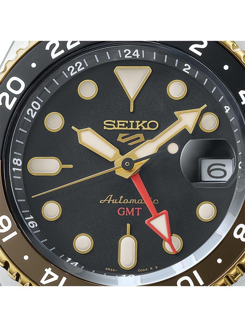 SSK036K1 Men's 5 Sports SKX GMT Date Automatic Bracelet Strap Watch