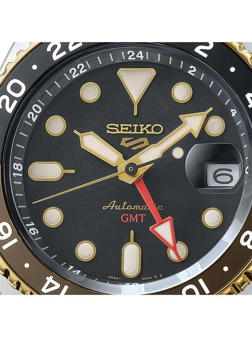 SSK036K1 Men's 5 Sports SKX GMT Date Automatic Bracelet Strap Watch