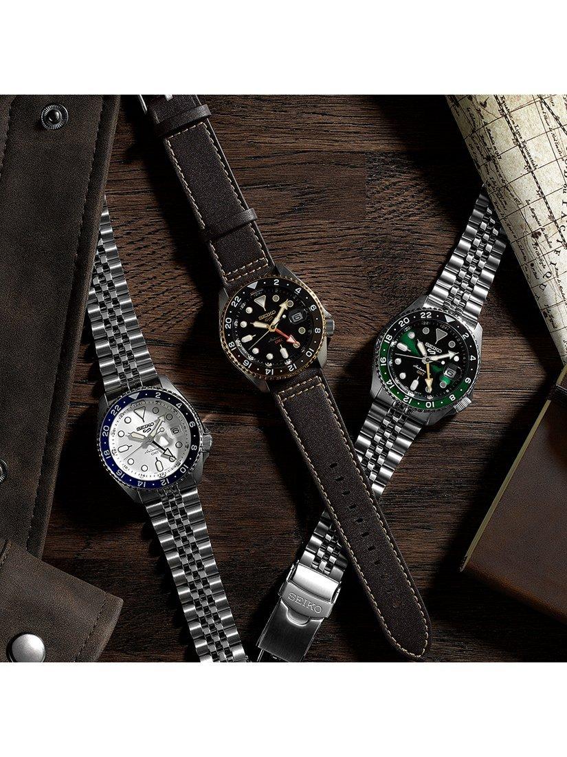SSK036K1 Men's 5 Sports SKX GMT Date Automatic Bracelet Strap Watch
