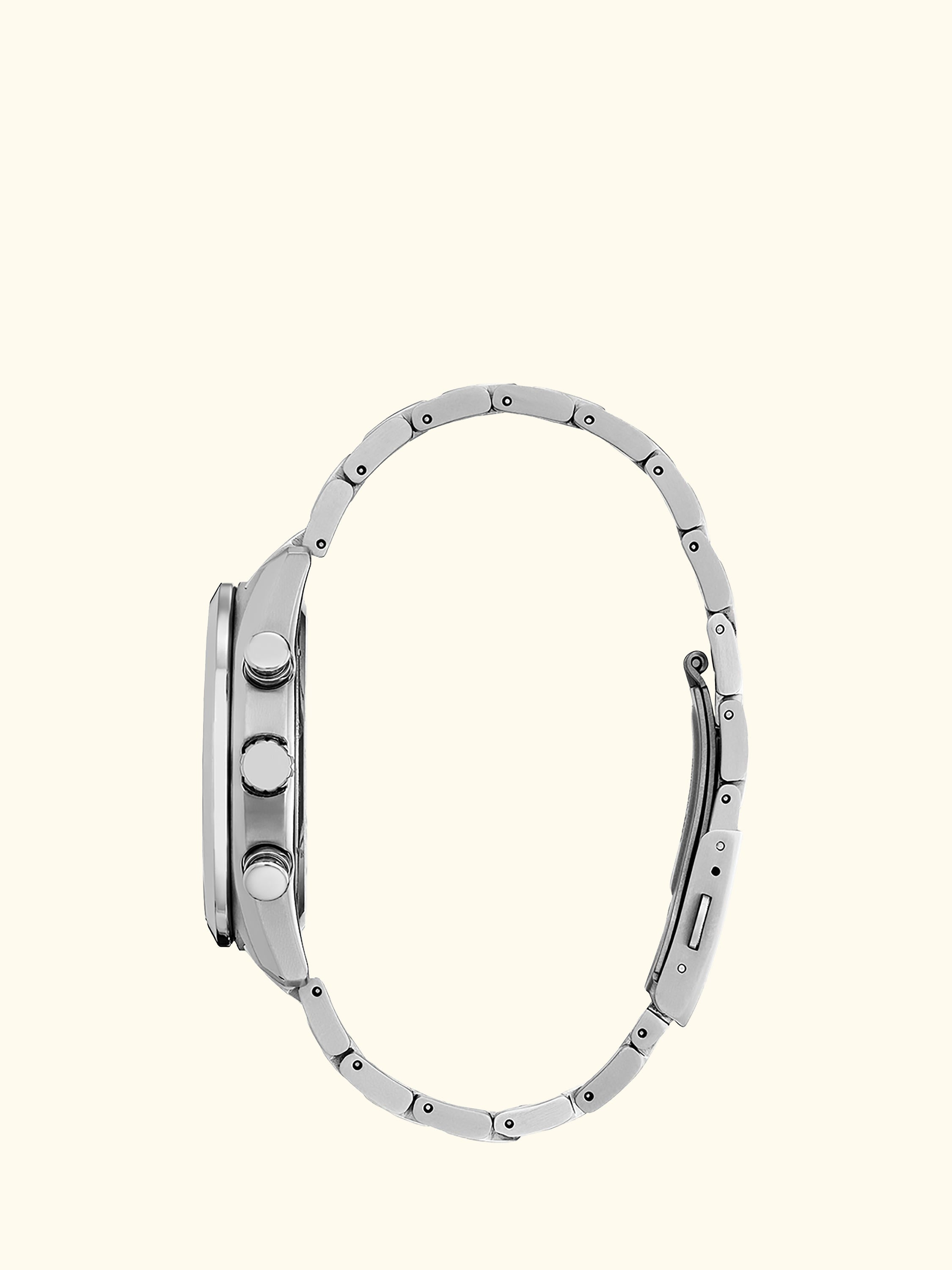 Tsuki-Yomi Radio-Controlled Moon Phase Eco-Drive Bracelet Strap Watch