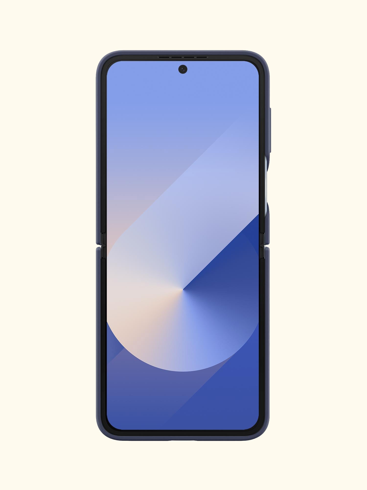 Silicone Case with Ring for Galaxy Z Flip6, Navy