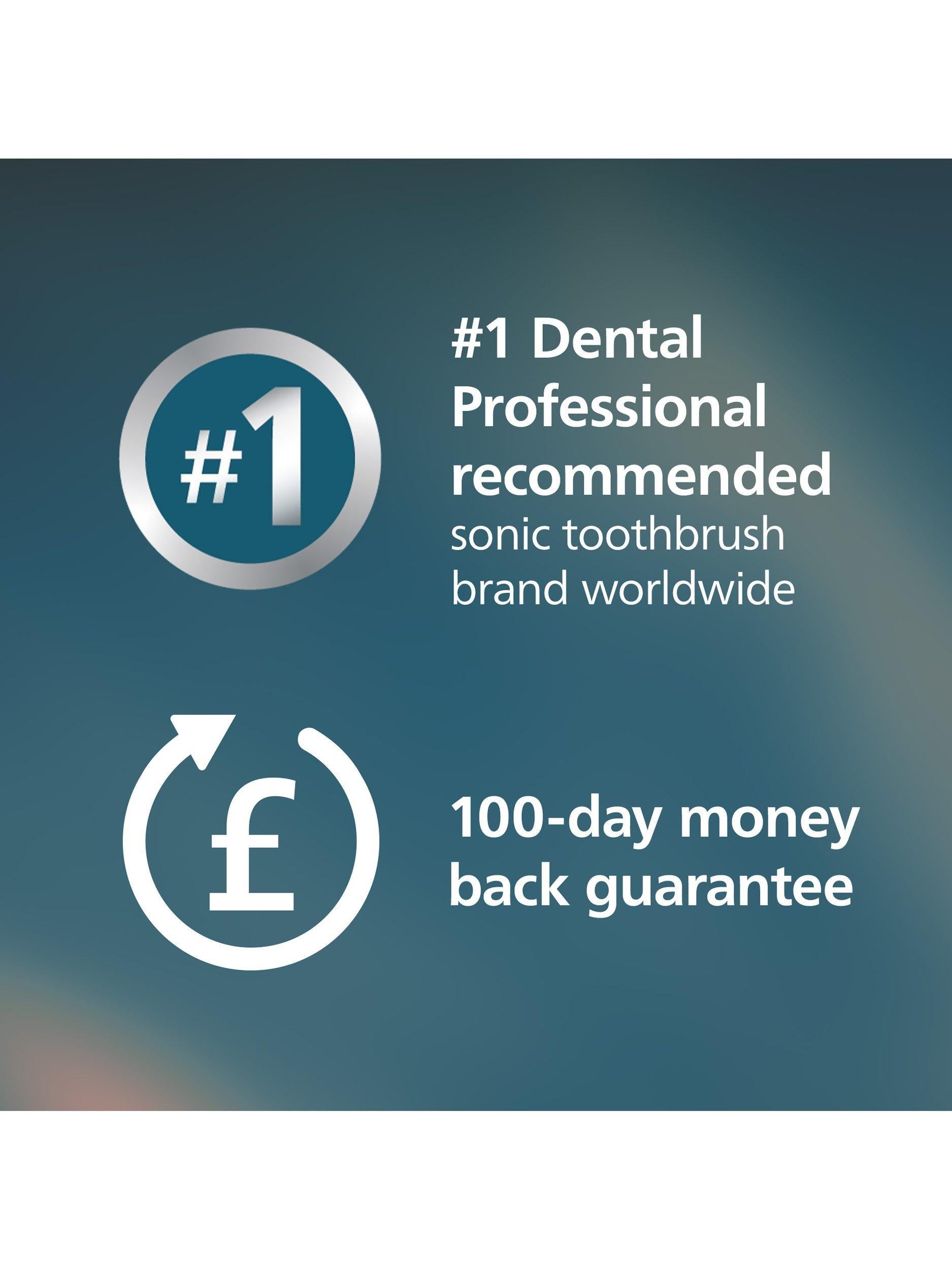 Sonicare HX9914/57 DiamondClean Series 9000 Electric Toothbrush, Set of 2, Black/Rose Gold