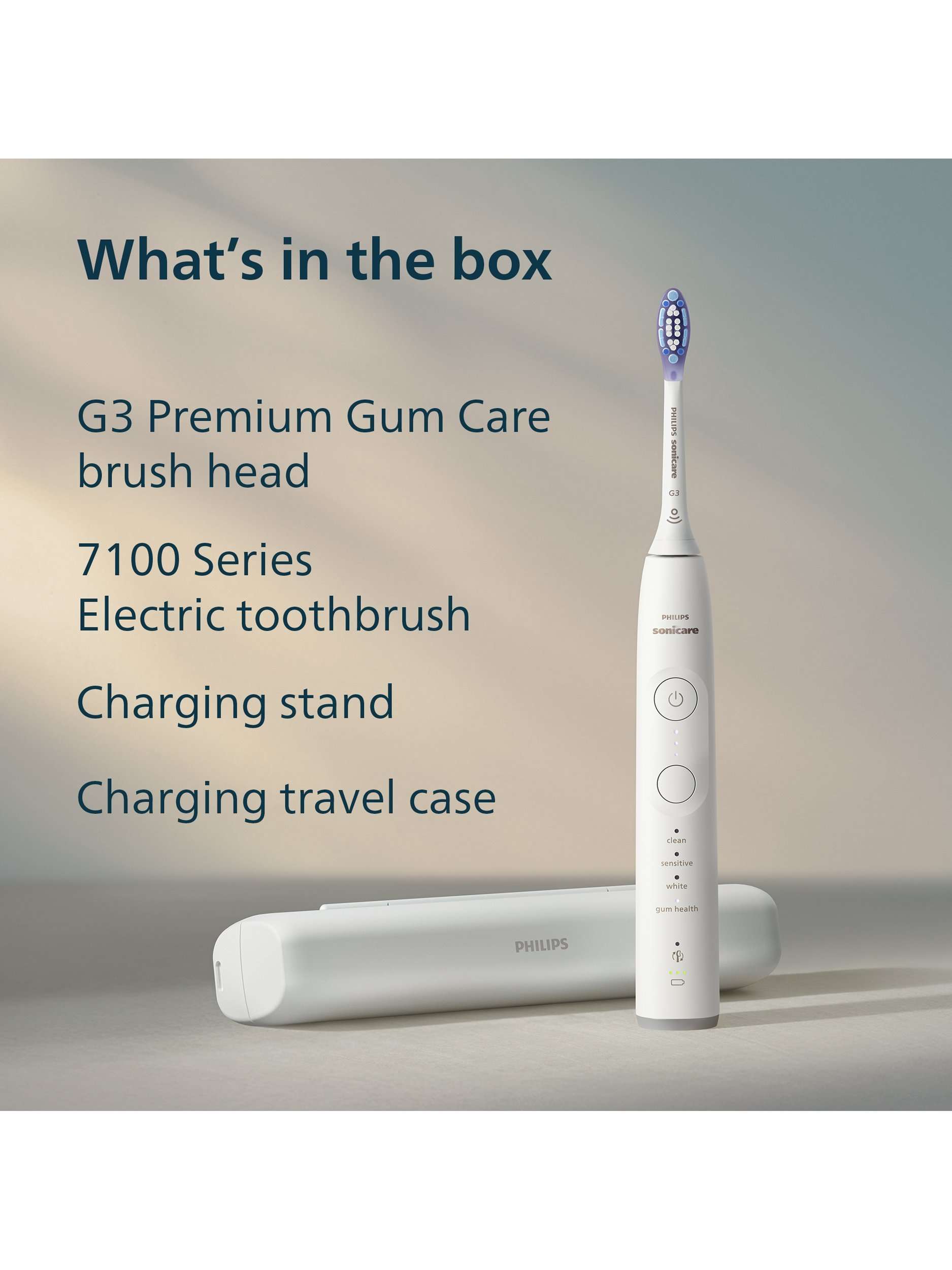 Sonicare 7100 HX7420/01 Electric Toothbrush, White