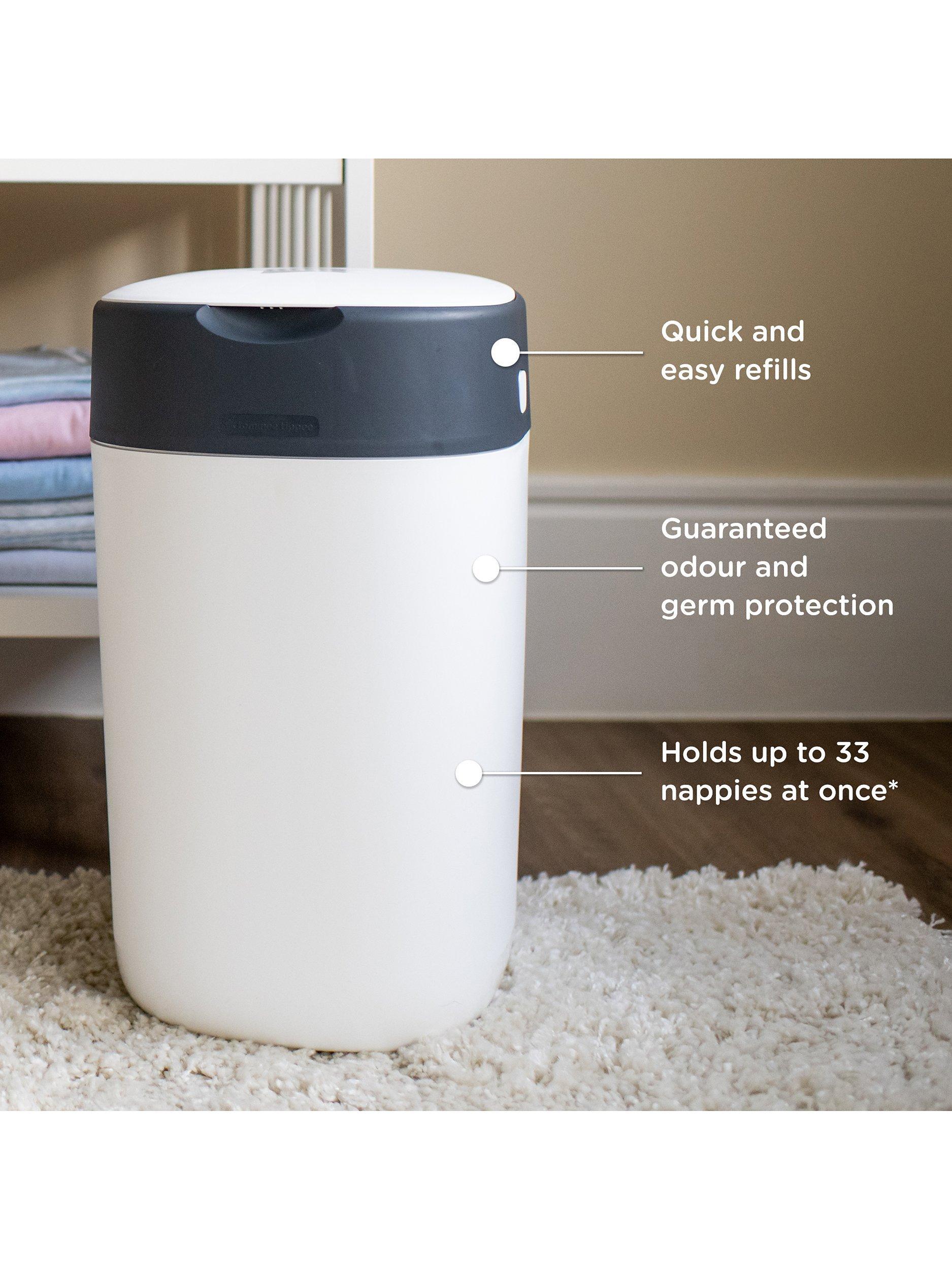 Twist & Click Advanced Nappy Bin Starter Set with 4x Refill Cassettes