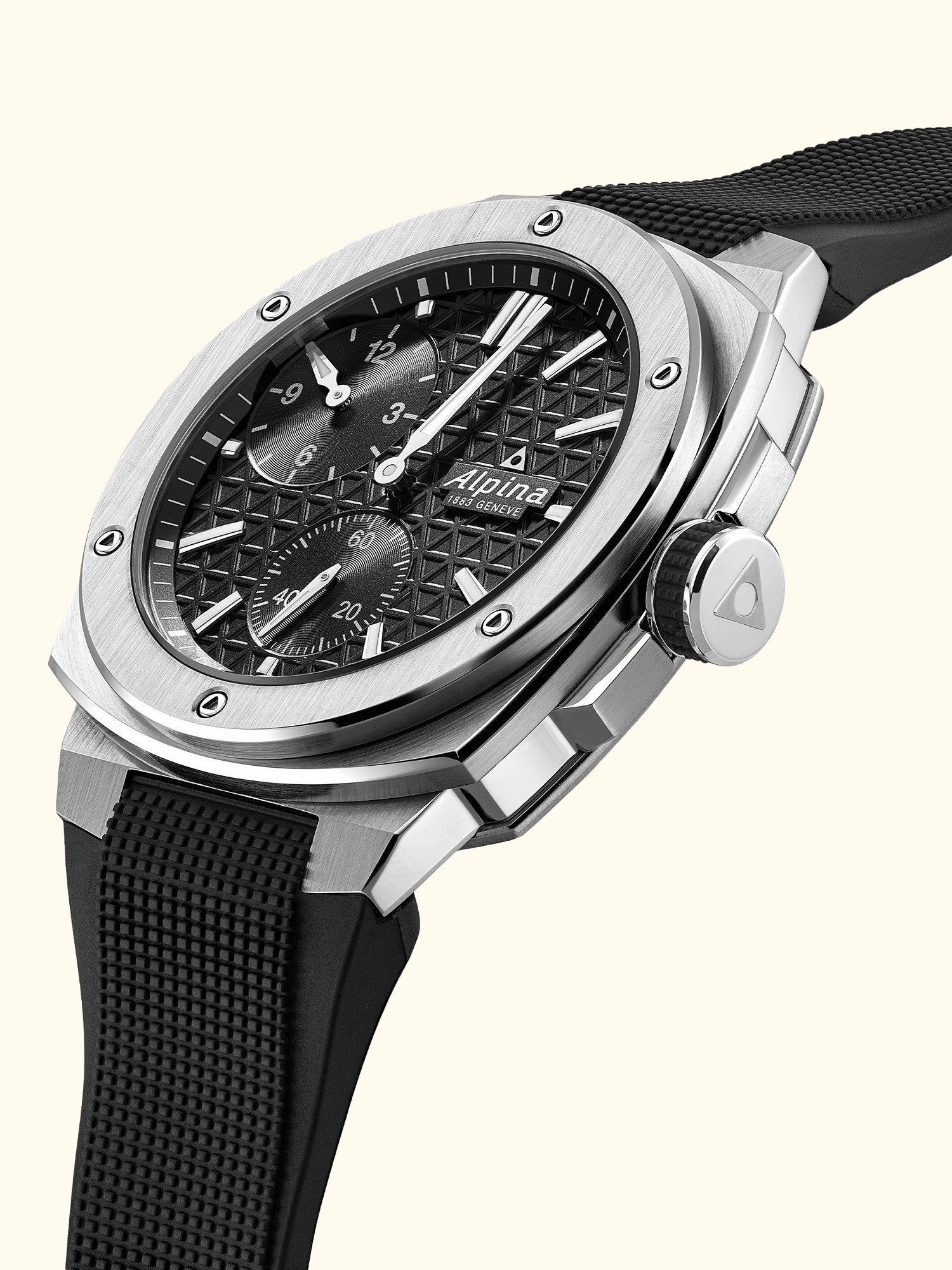 AL-650B4AE6 Men's Alpiner Limited Edition Extreme Automatic Regulator Rubber Strap Watch, Black