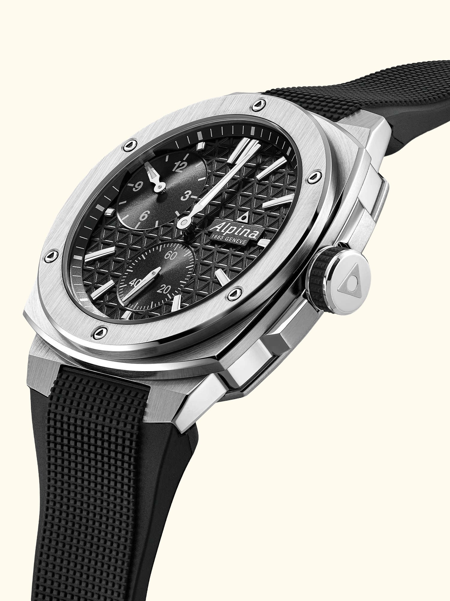 AL-650B4AE6 Men's Alpiner Limited Edition Extreme Automatic Regulator Rubber Strap Watch, Black
