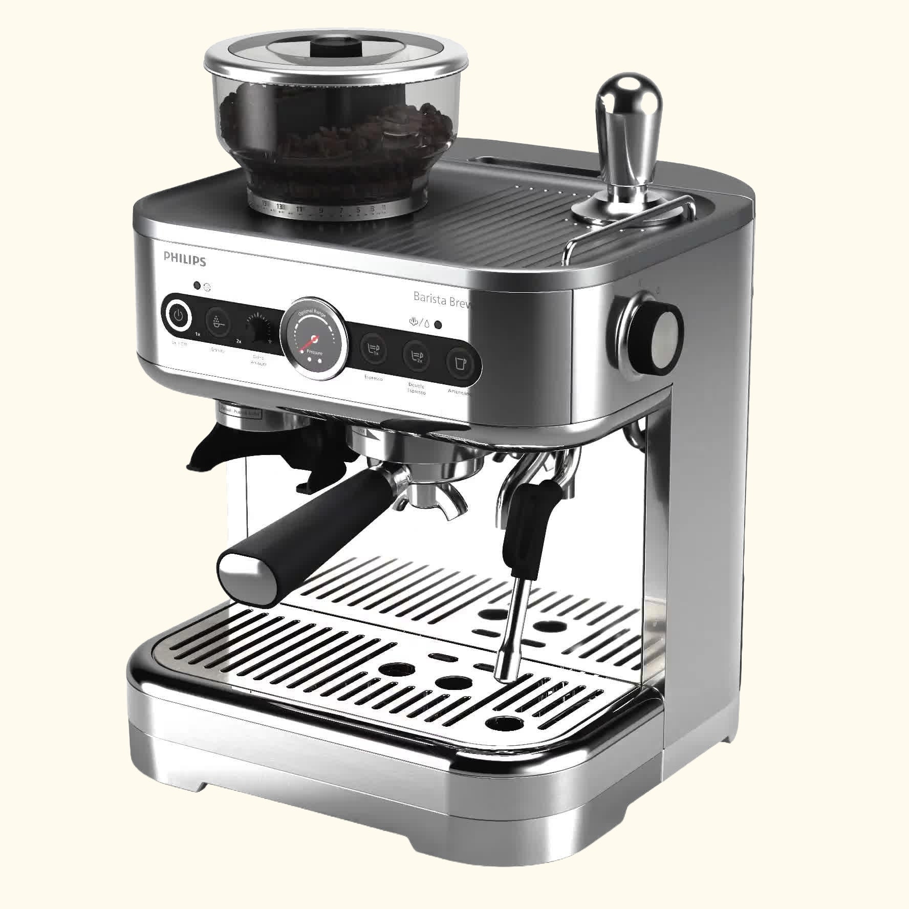 PSA3228/10 Barista Brew Semi-Automatic Coffee Machine, Silver