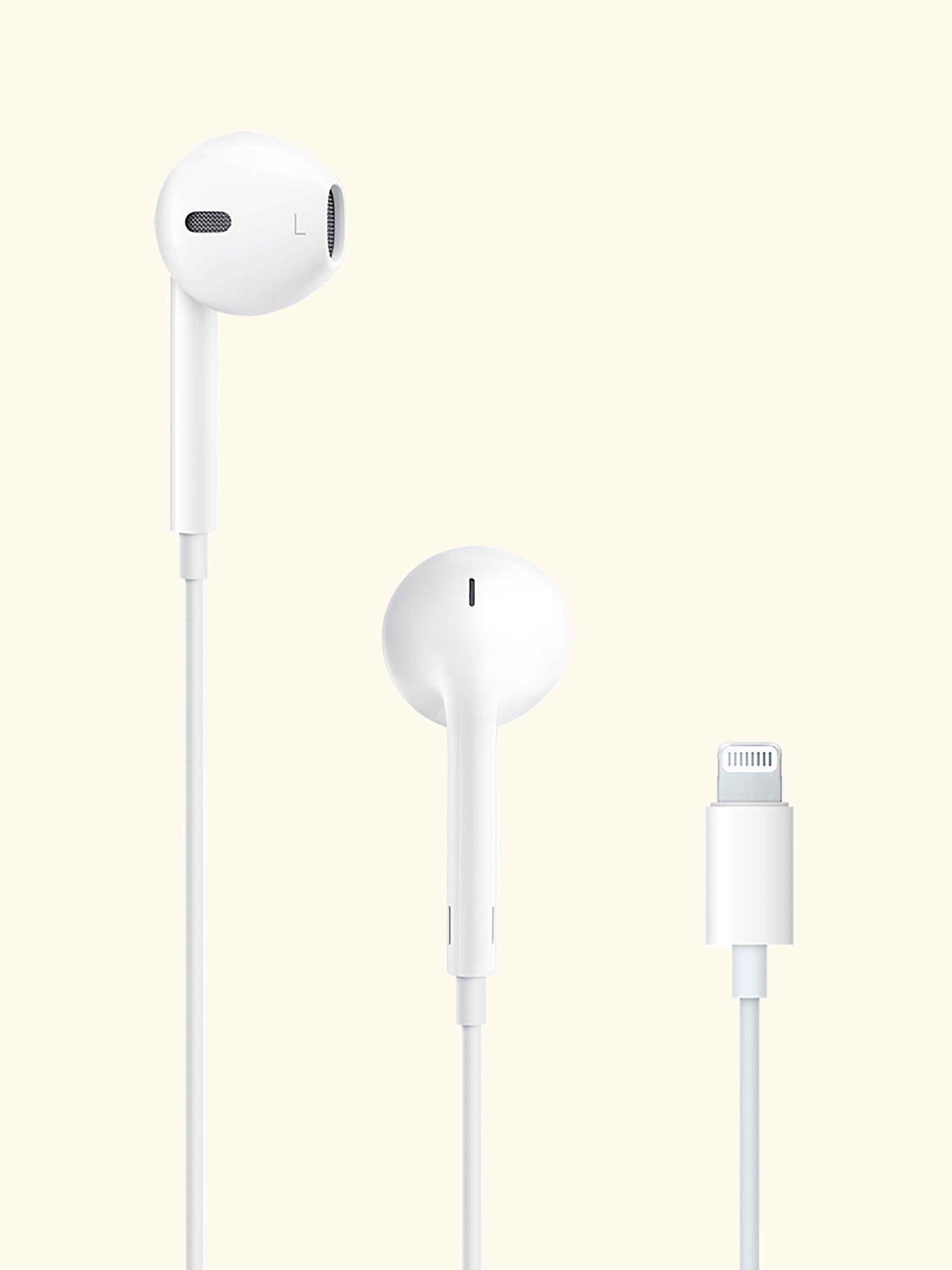 Earpods with Remote and Mic, Lightning Connector, White