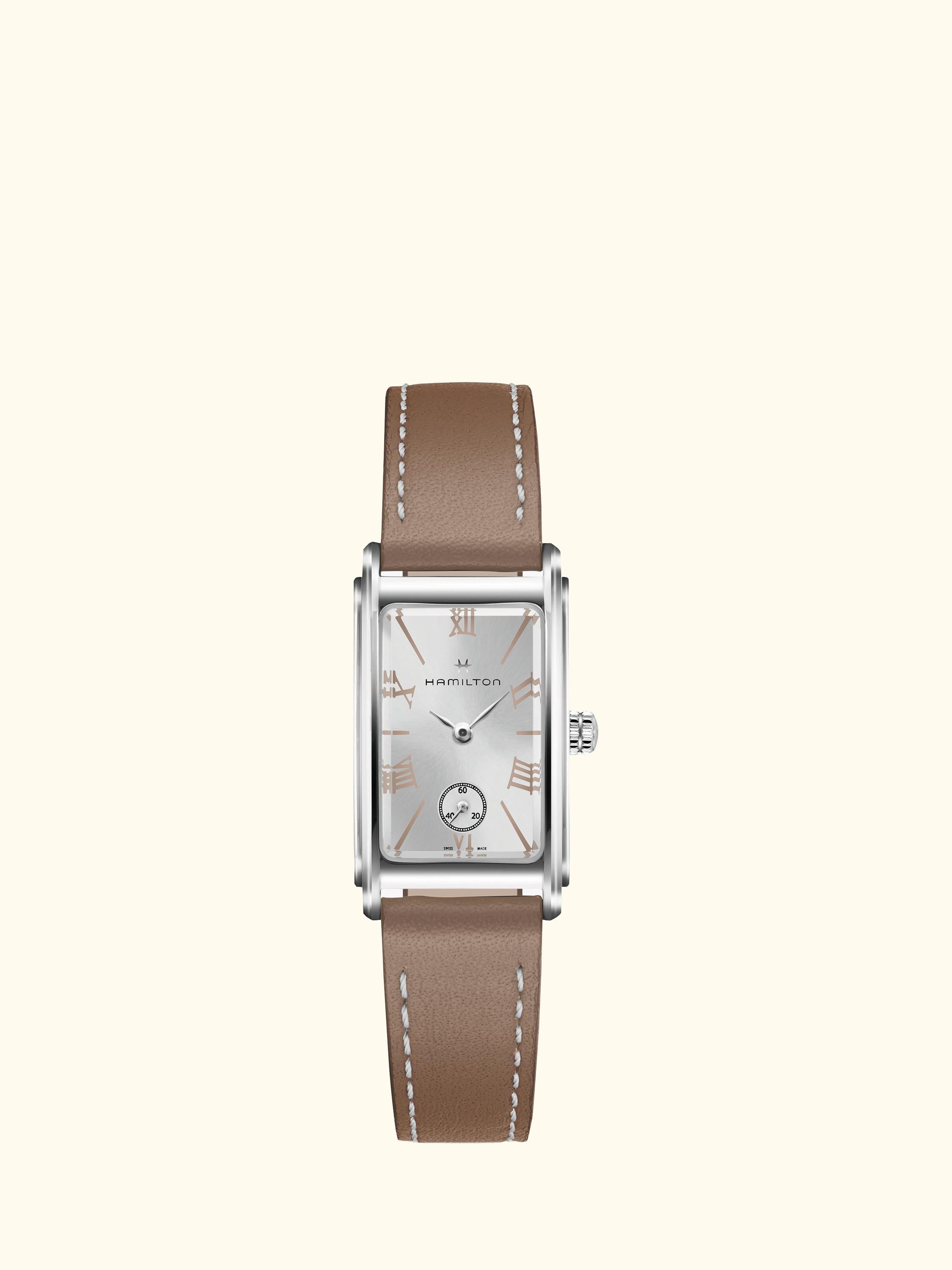 H11221514 Women's Ardmore Roman Numerals Strap Watch, Brown/Silver