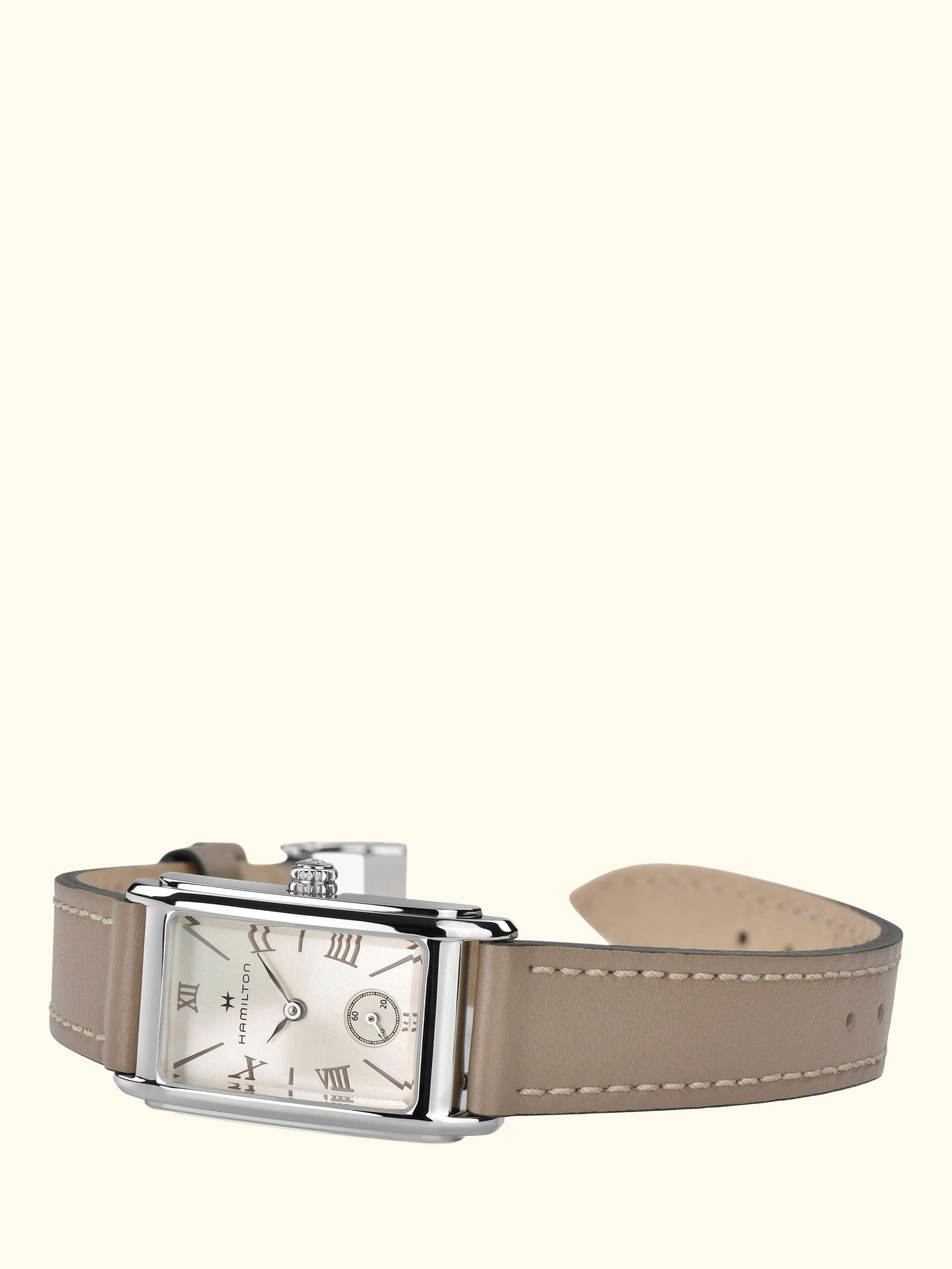 H11221514 Women's Ardmore Roman Numerals Strap Watch, Brown/Silver