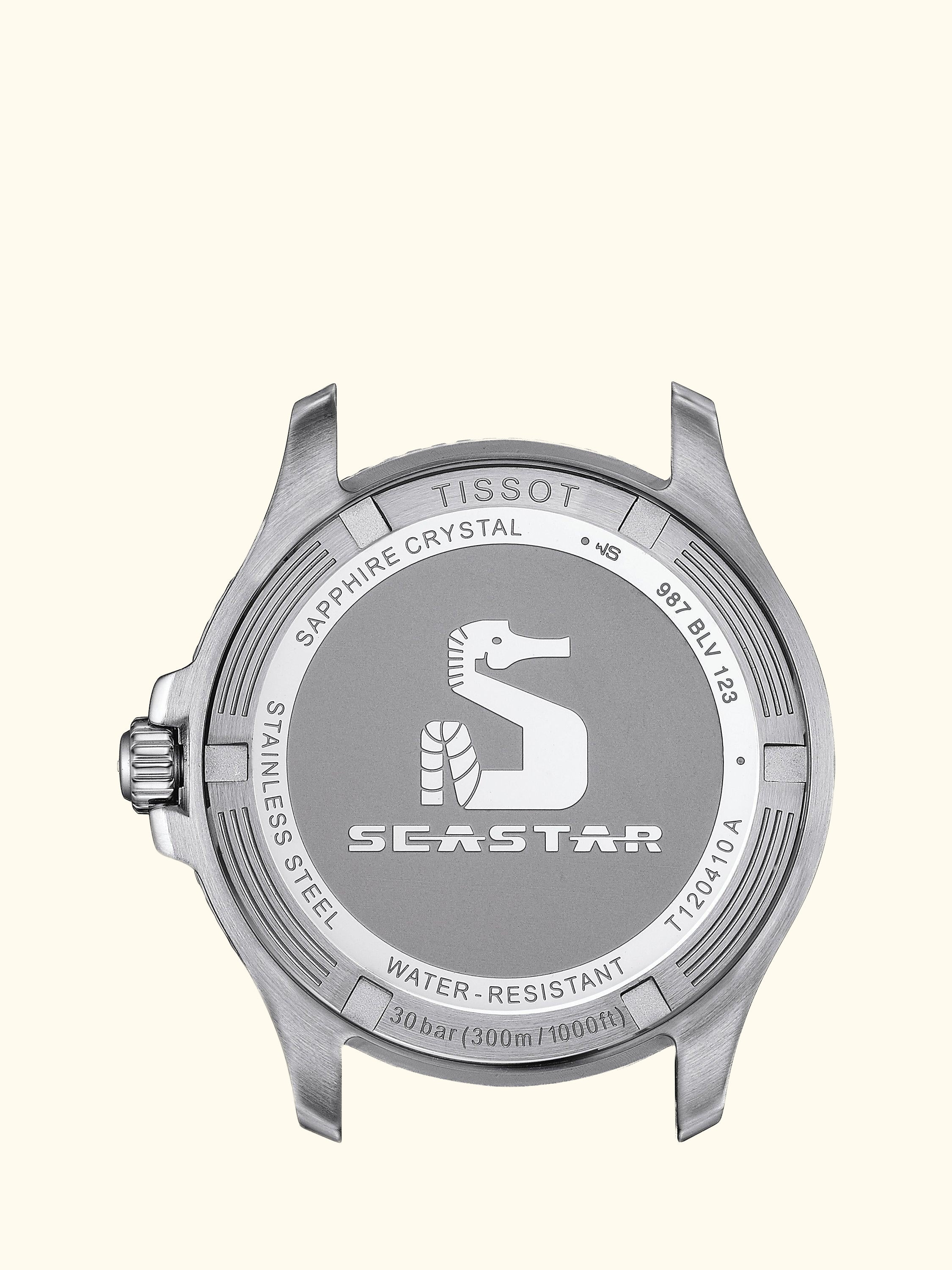 T1204102205100 Men's Seastar 1000 Quartz Metal Strap Watch, Multi/Black
