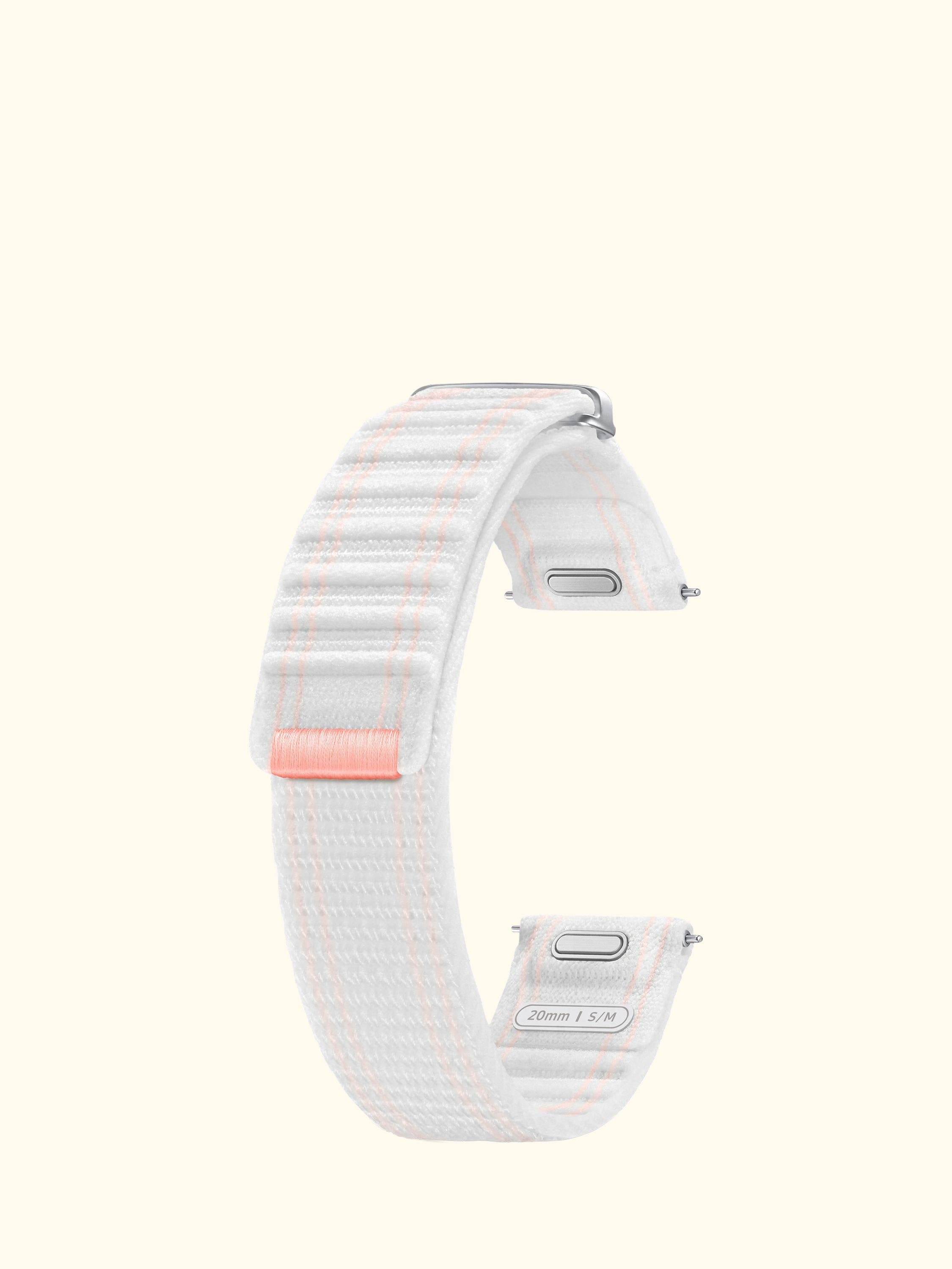 Galaxy Fabric Band for Galaxy Watch7, S/M, Pink White