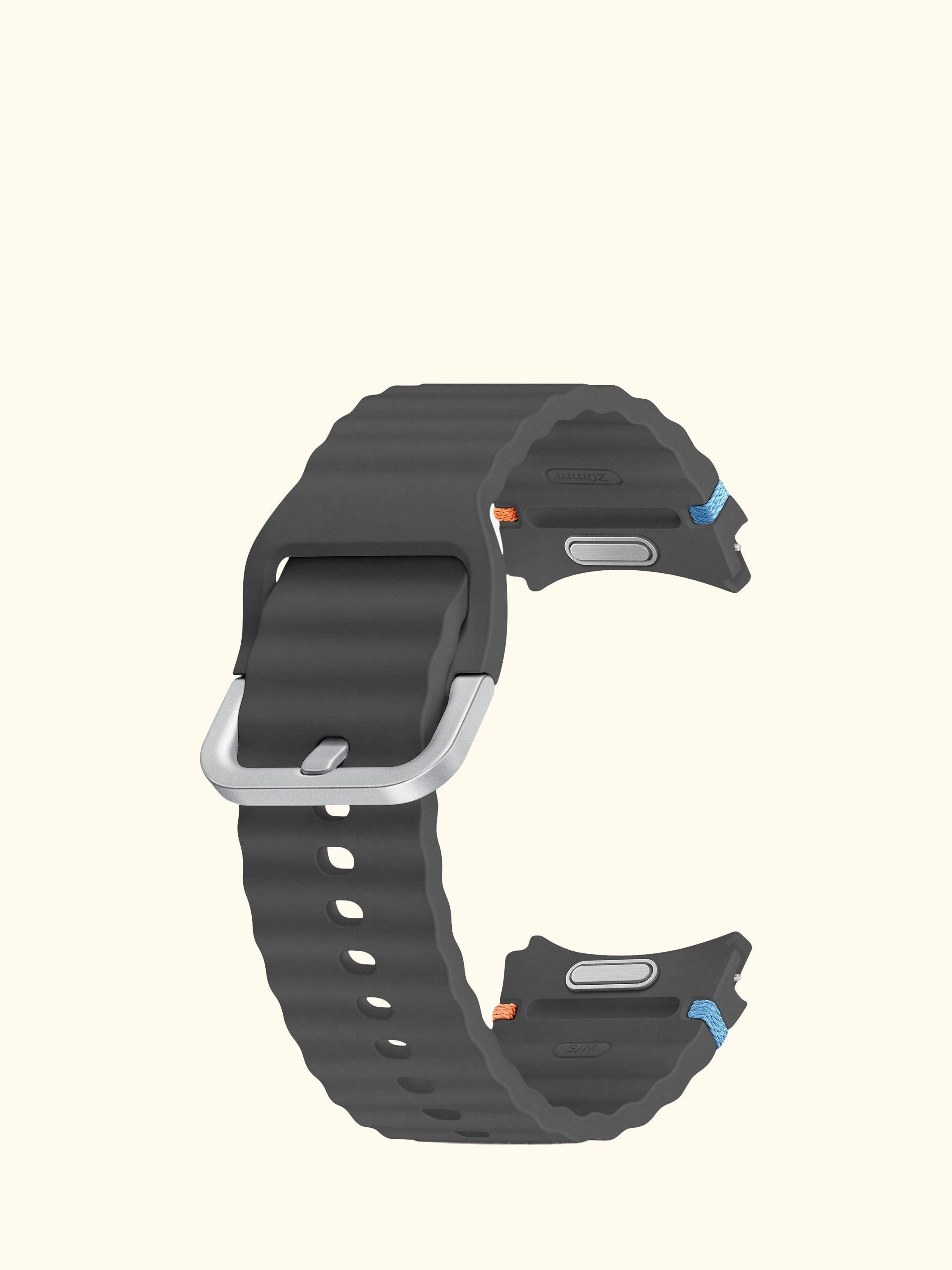 Galaxy Sport Band for Galaxy Watch7, 20mm M/L, Dark Grey