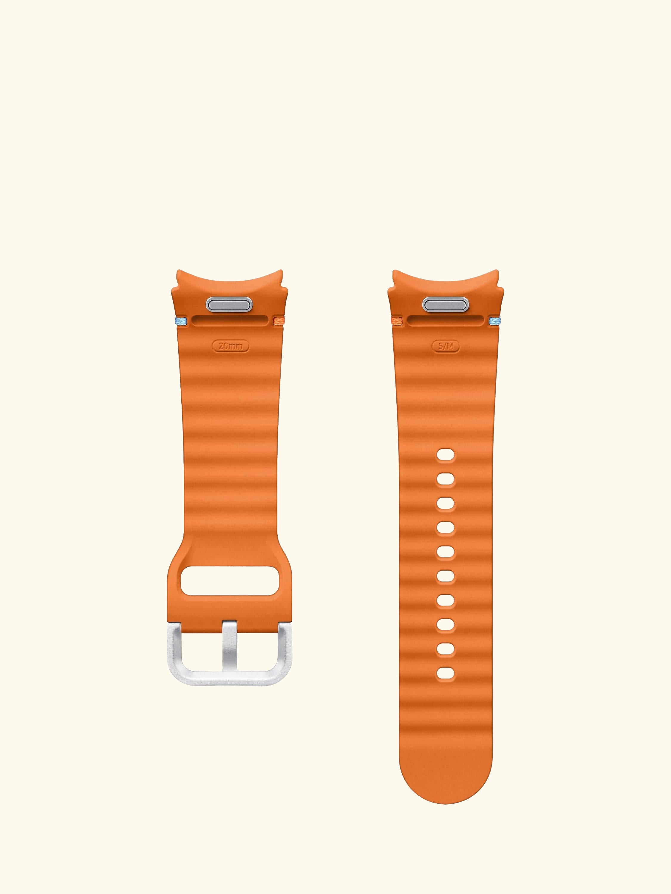 Galaxy Sport Band for Galaxy Watch7, 20mm S/M, Orange