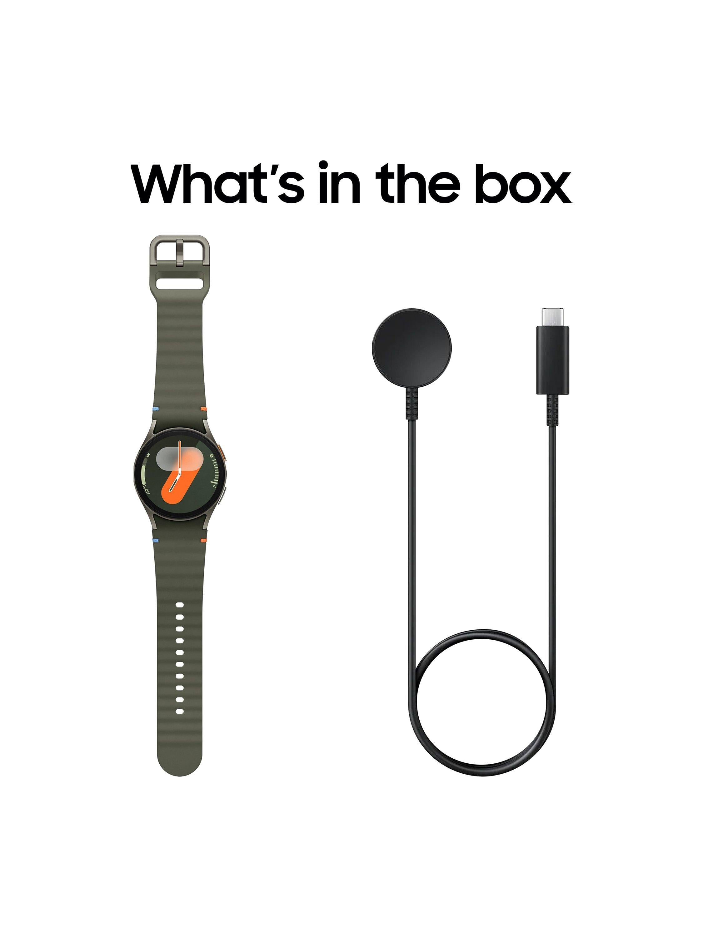 Galaxy Watch7, Bluetooth, 40mm, Galaxy AI, Aluminium with Silicone Strap