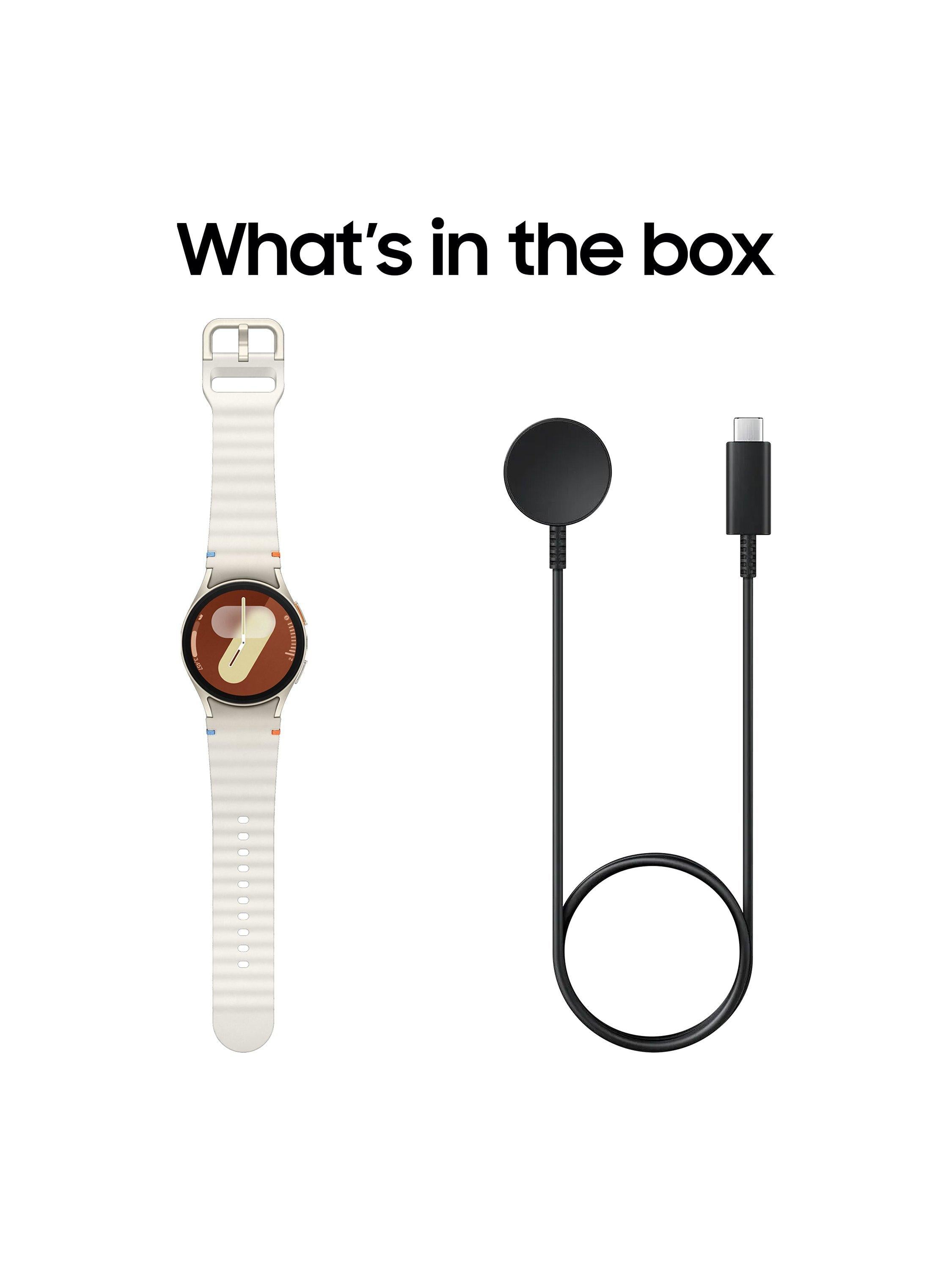 Galaxy Watch7, Bluetooth, 40mm, Galaxy AI, Aluminium with Silicone Strap