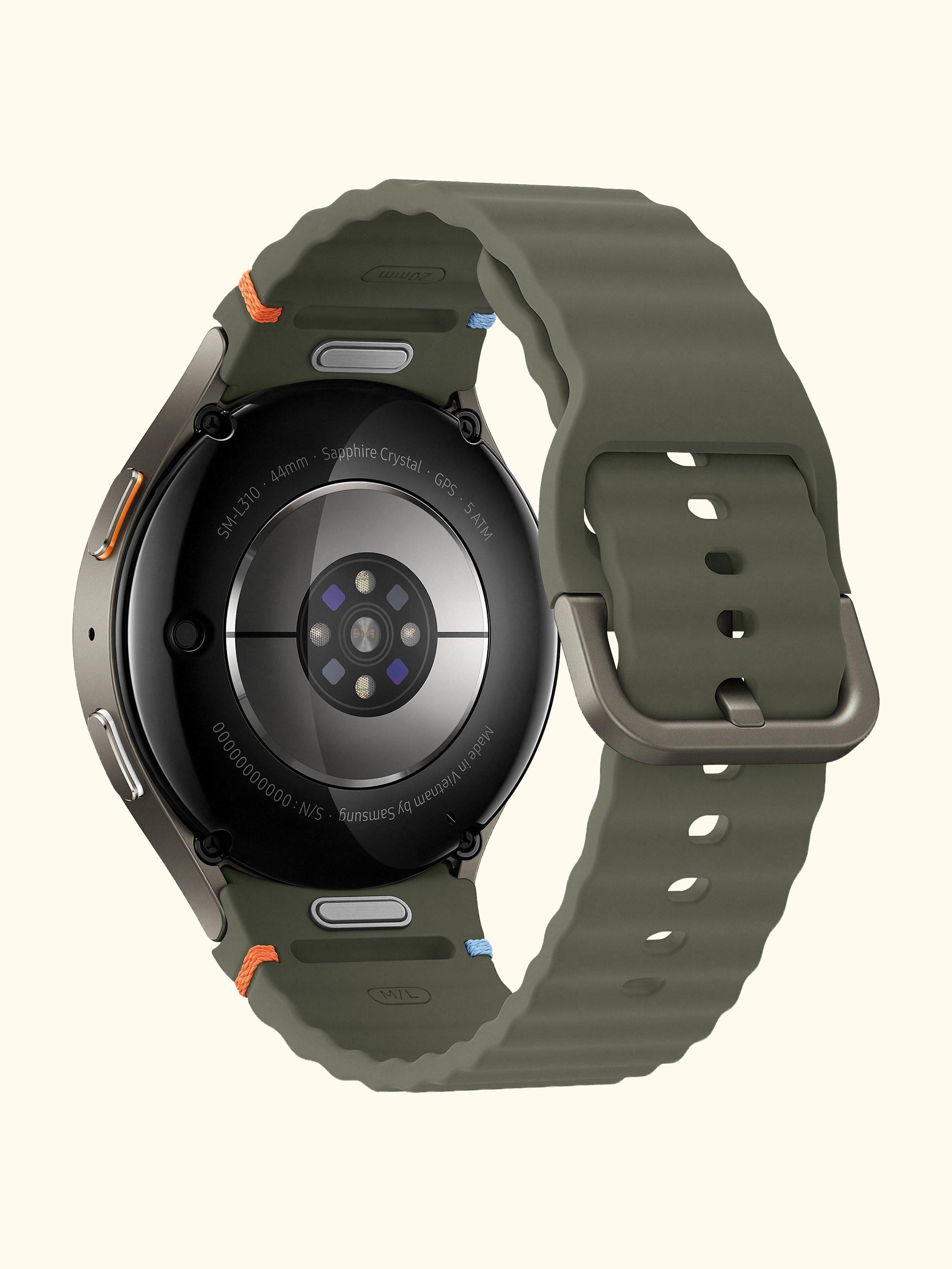 Galaxy Watch7, Bluetooth, 44mm, Galaxy AI, Aluminium with Silicone Strap, Green