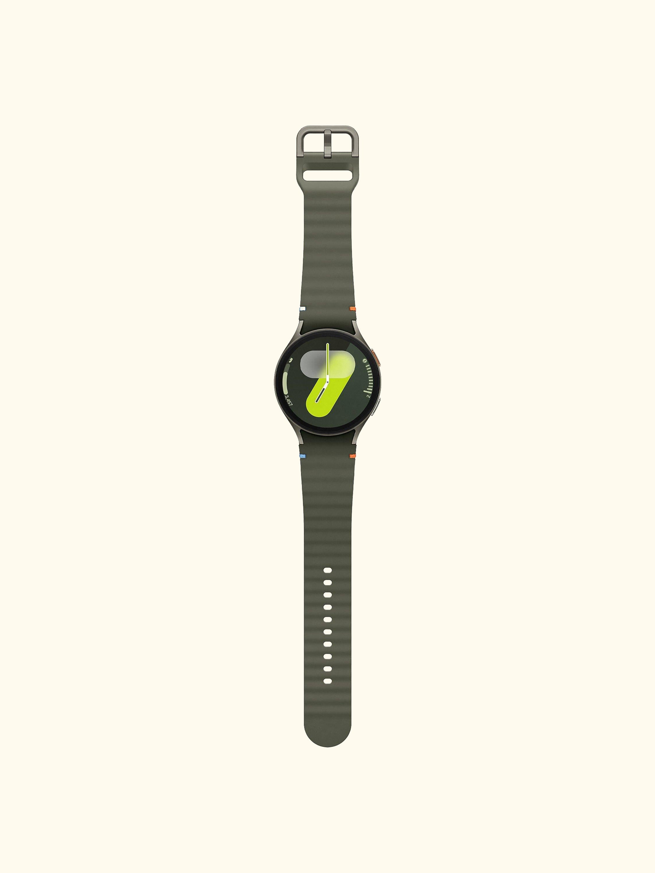 Galaxy Watch7, Bluetooth, 44mm, Galaxy AI, Aluminium with Silicone Strap, Green