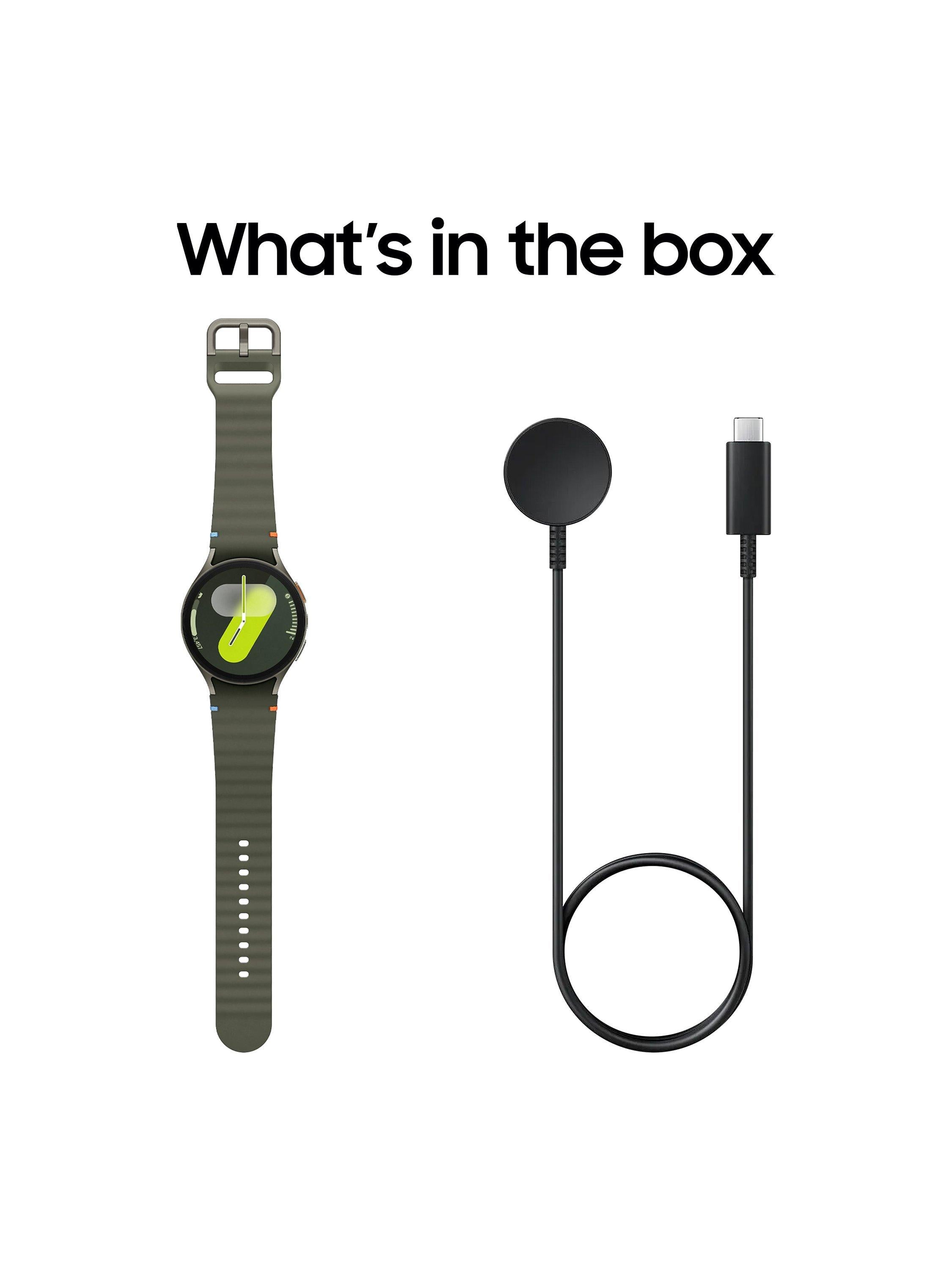 Galaxy Watch7, Bluetooth, 44mm, Galaxy AI, Aluminium with Silicone Strap, Green