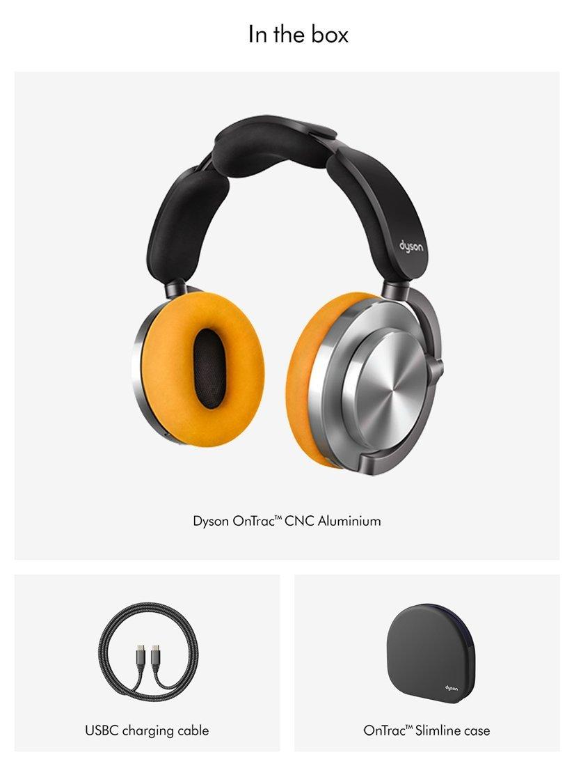 OnTrac Noise Cancelling Wireless Over Ear Headphones, Aluminium