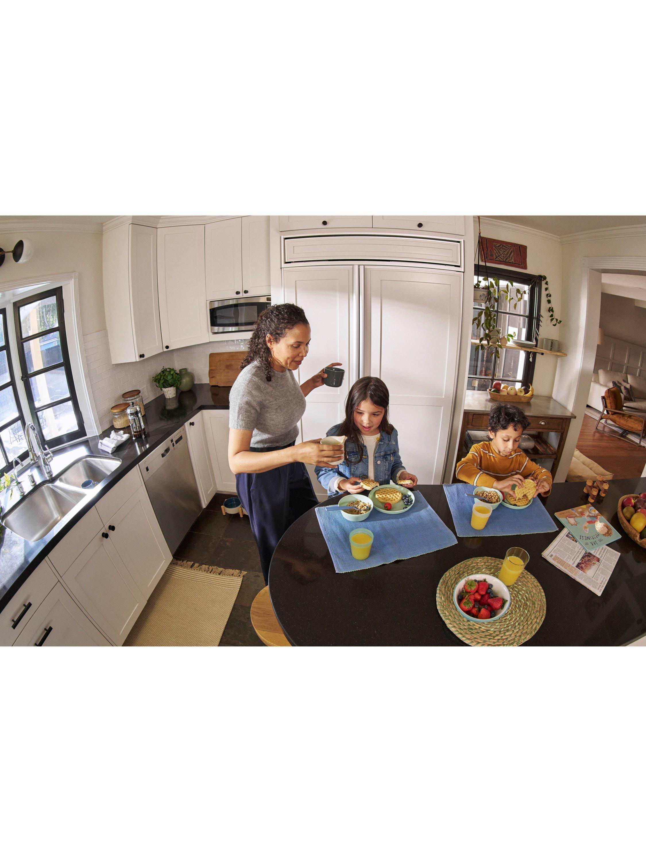 Pan-Tilt Indoor Cam Smart Security Camera with Built in Wi-Fi, Black