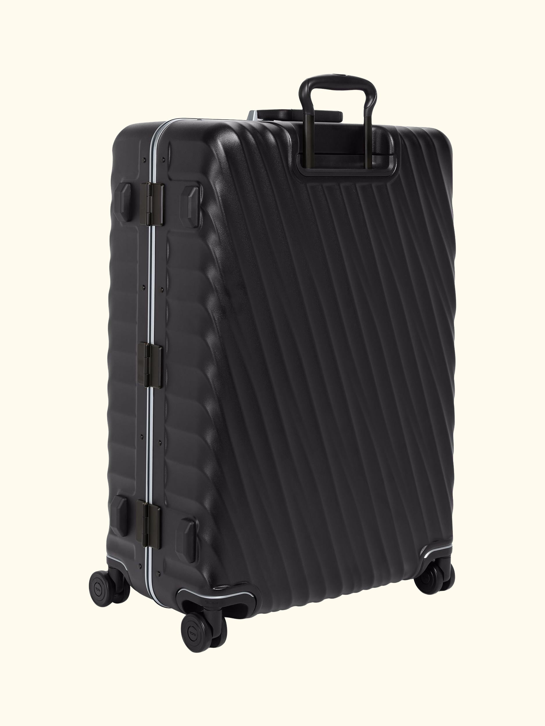 19 Degree 4-Wheel 76cm Large Suitcase, 88L, Black Texture