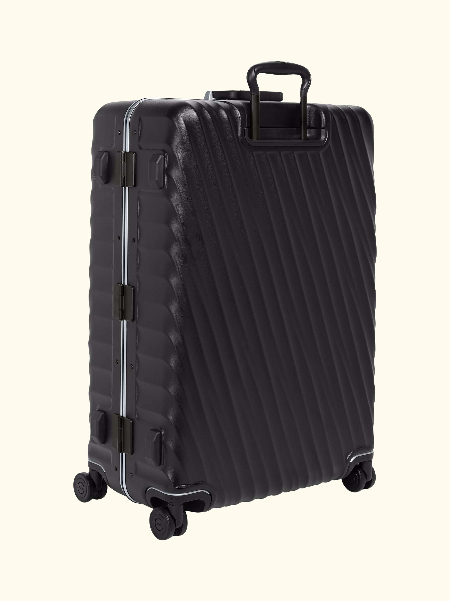 19 Degree 4-Wheel 76cm Large Suitcase, 88L, Black Texture